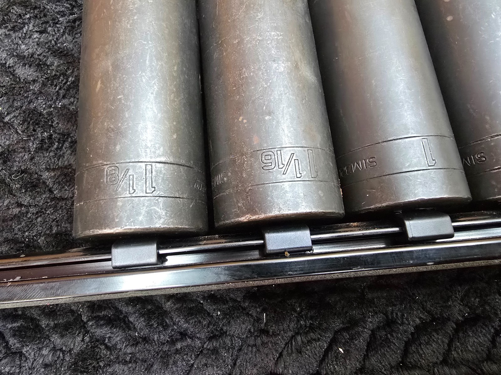 20 Piece 1/2 Drive Snap On Extra Deep Impact Master Socket Set 3/8 Though 1-9/16
