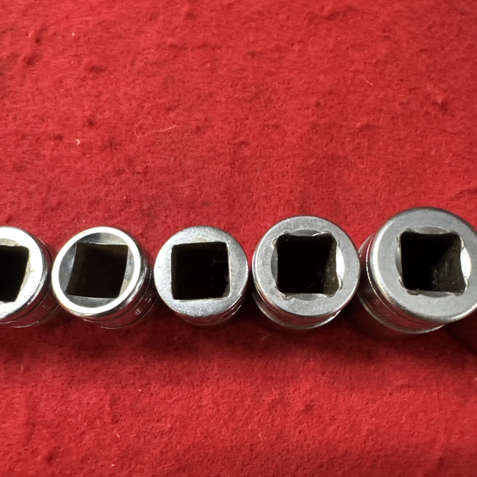 SNAP ON FS201 FS141 FS121 FS101 FS081 FS261 FS181 SET 7Pcs 6 Pt SHALLOW 3/8”