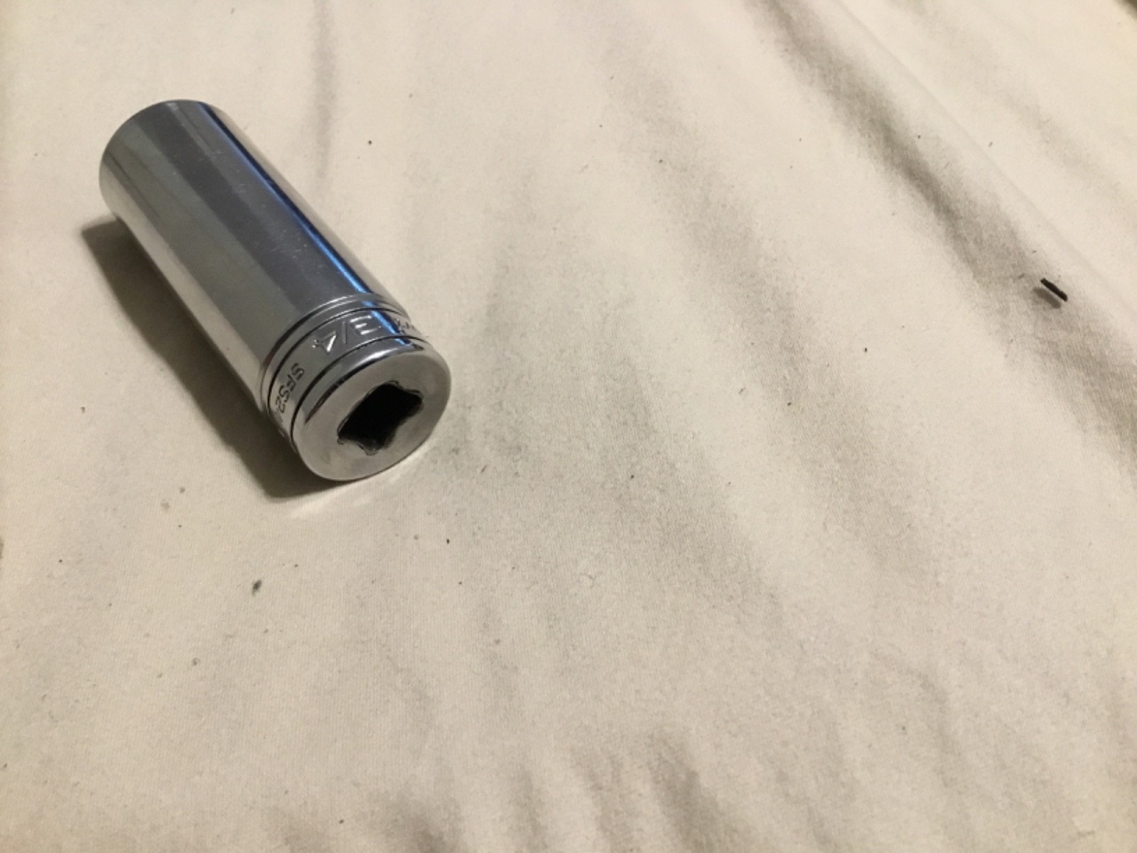 Snap On 3/8″ Drive 3/4″ 6PT SAE Deep Chrome Socket USA SFS241
