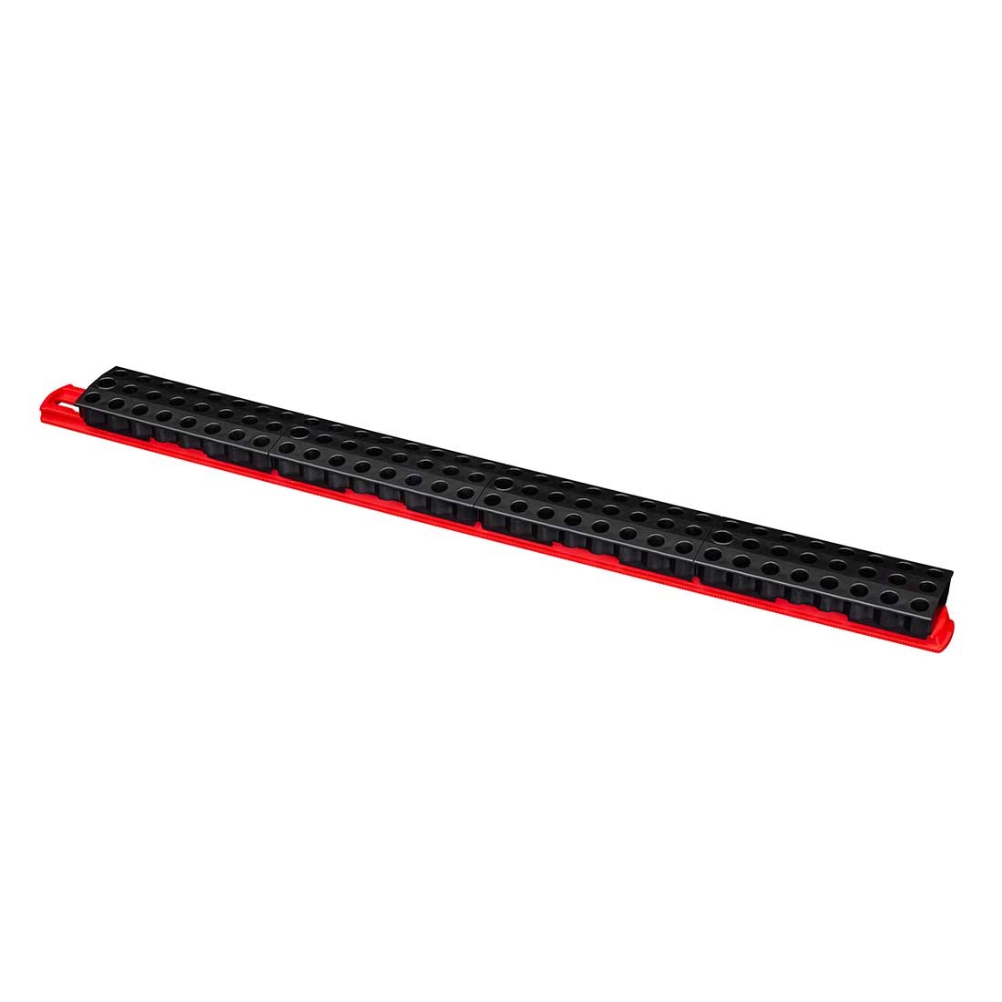 Ernst 5734 96 Tool Magnetic Bit Organizer Bar – Red/Black