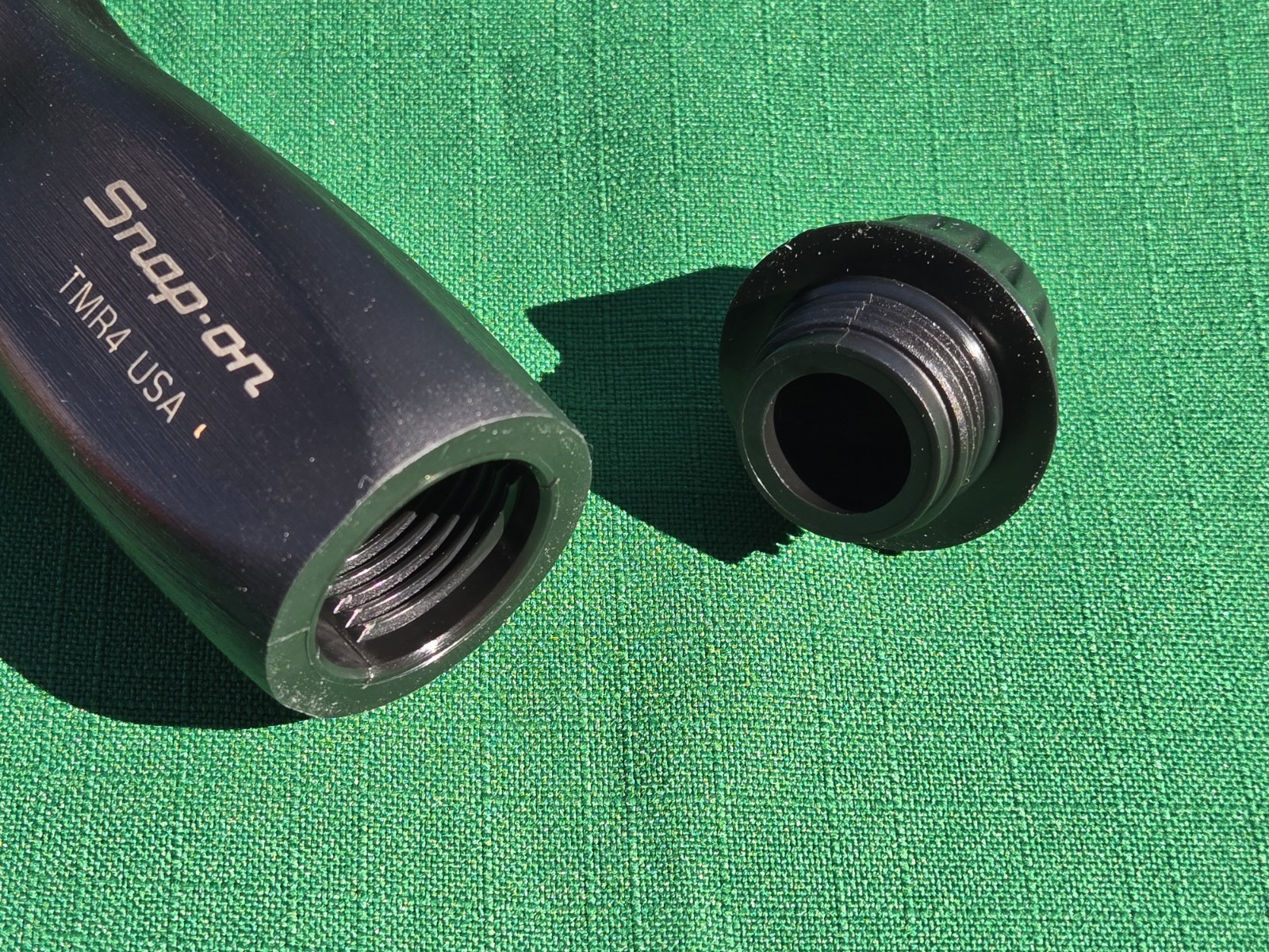 NIB Snap-on Tools USA TMR4 1/4″ Drive Ratcheting Spinner Black Hard Handle 9”