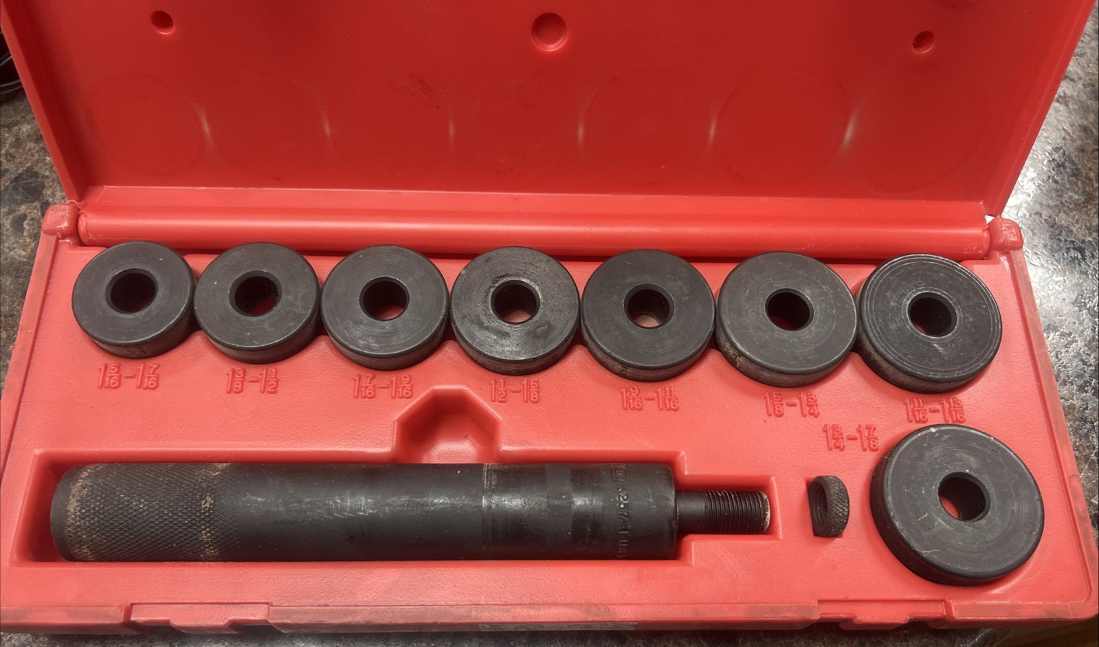 Snap-On Tools USA A158B Bushing Driver Set 10 Piece W/ Case