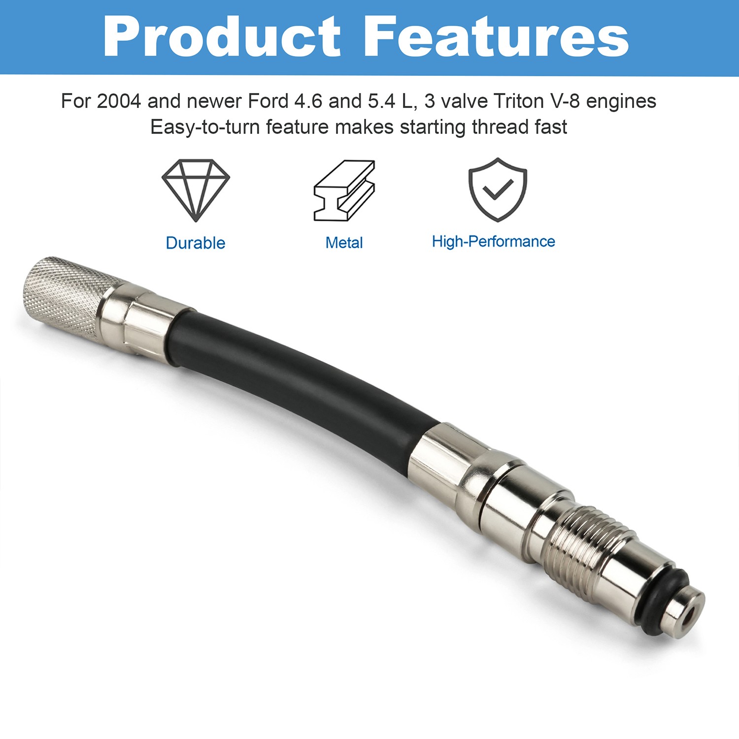 Compression Tester Adapter 14mm Fits Ford Triton 3-Valve 4.6L & 5.4L V8 Engines