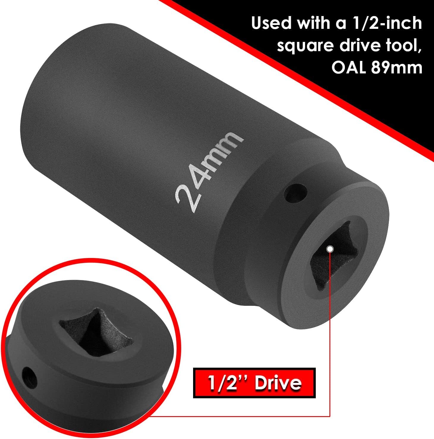 For GM LS Engines 24mm Harmonic Balancer Socket 77070 3 Times Momentum Power