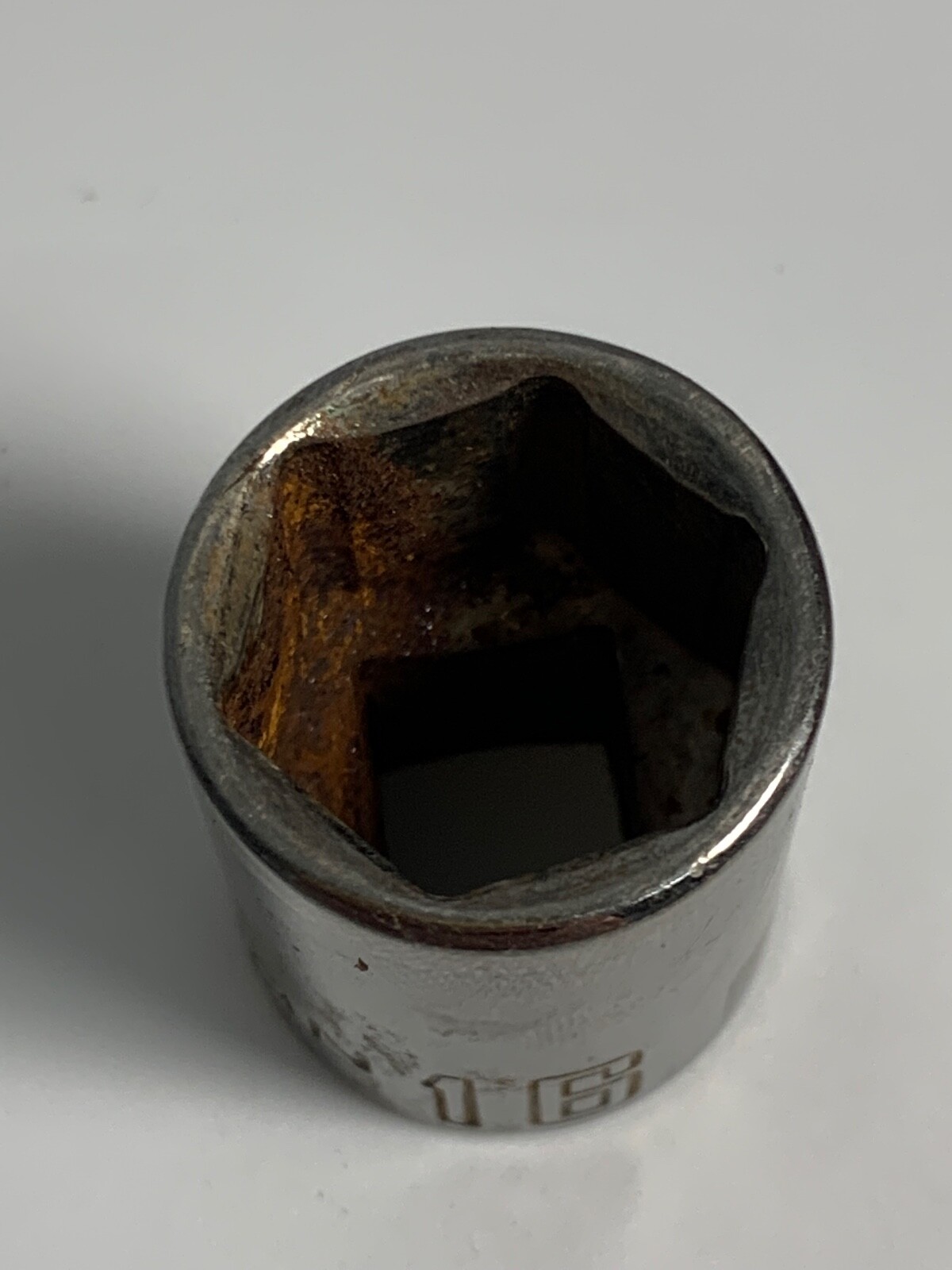 Craftsman  16 mm x 3/8″ Dr Socket 82-271GM Gunmetal Chrome Free USA Shipping