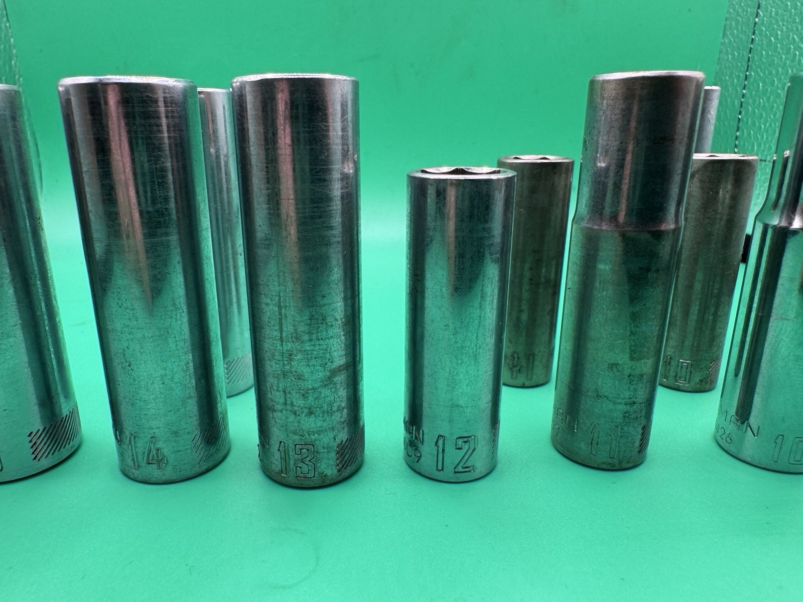 Craftsman CMMT Deep Metric Socket Lot 1/4” & 1/2” Drive 9mm-16mm; 19mm; Extras