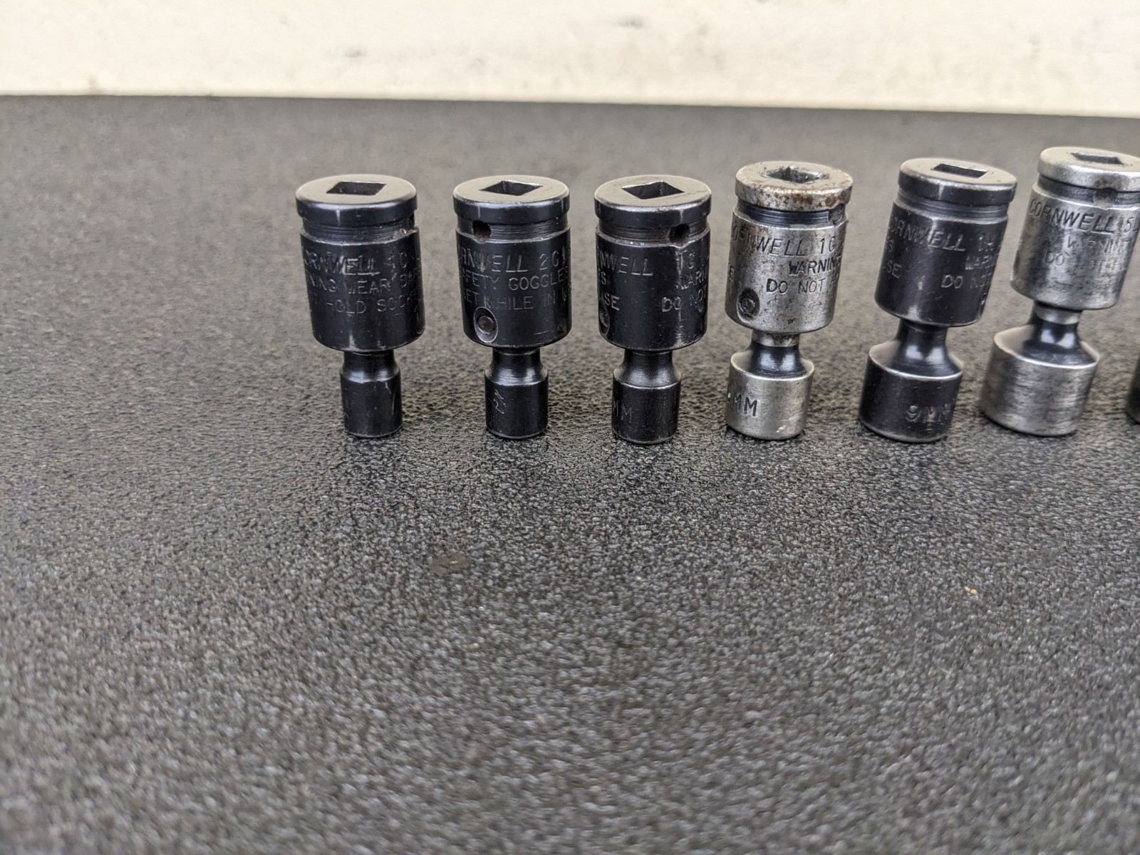 #bn810 Cornwell TSMUP0212SP 11pc 1/4″ Metric Universal Socket Set 5-15mm 6 Point