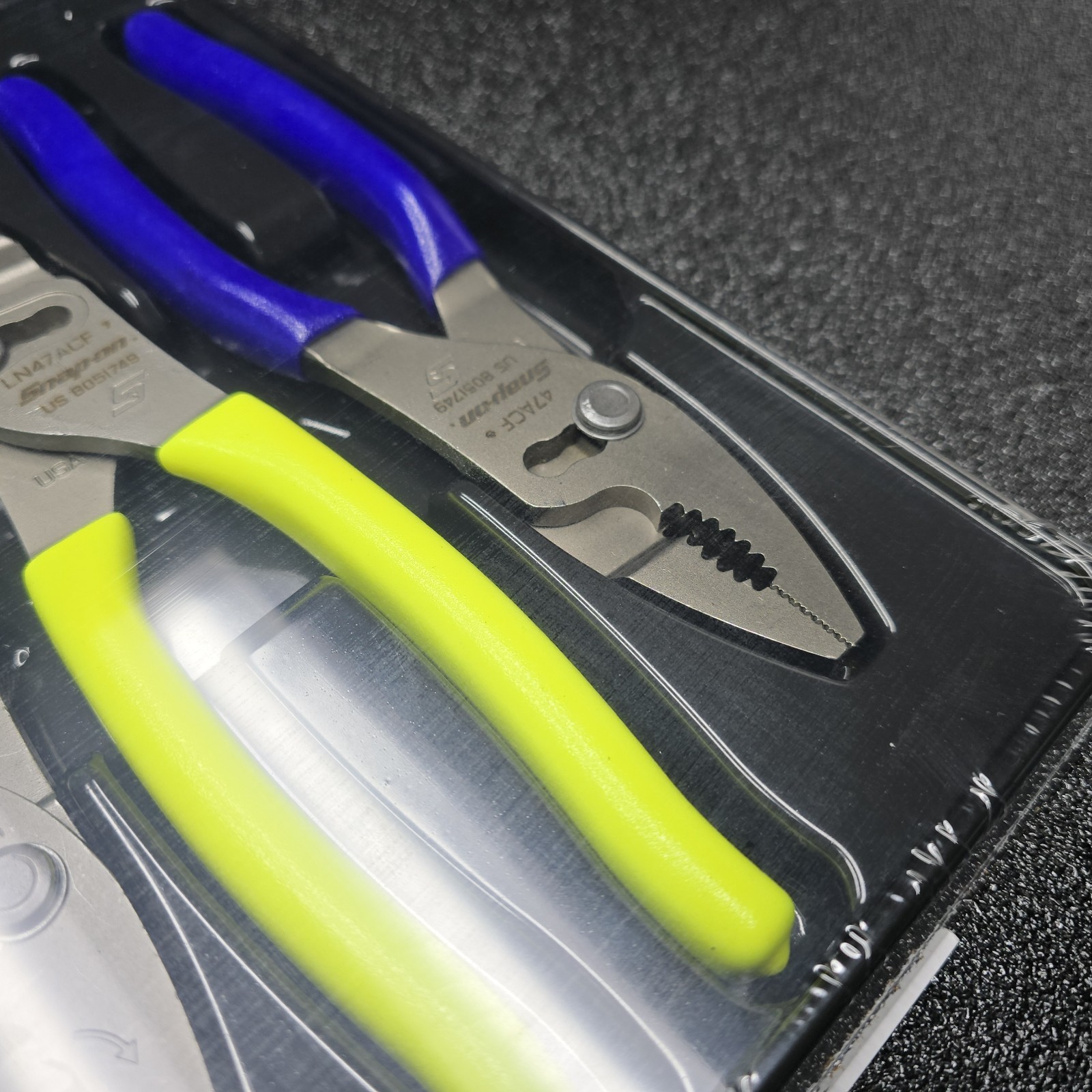 Snap-on Tools USA NEW Assorted Color Slip Joint Pliers Set PL347ACF
