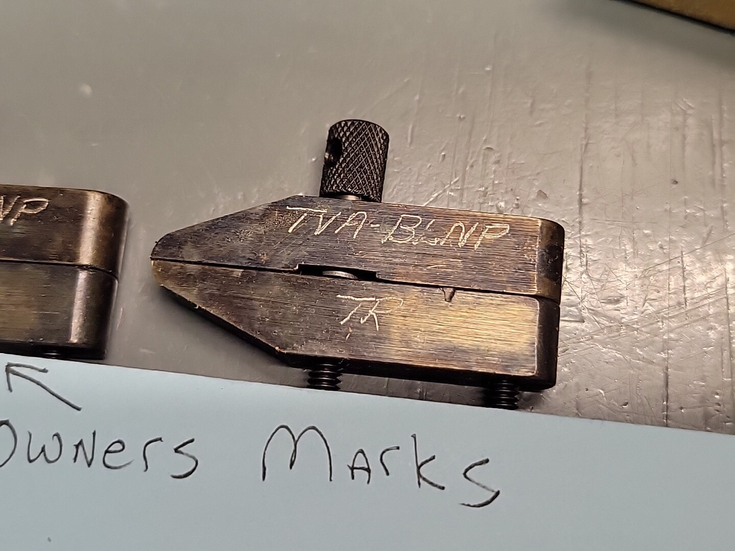 L. S. Starrett Machinist Parallel Clamps # 161A 2 Clamps W/ Owner Mark NOS