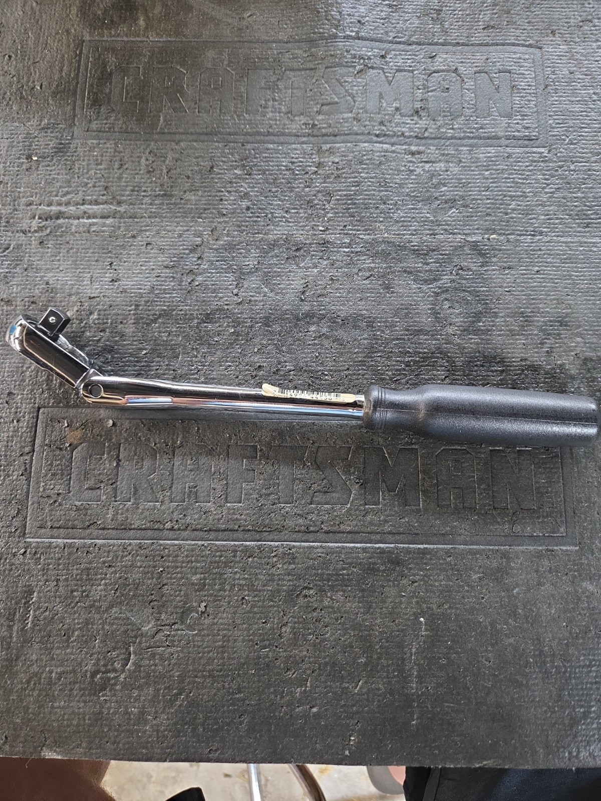 Sears Craftsman 12″ Flex Head Ratchet 3/8″ Drive Black 44836 KY USA Nos