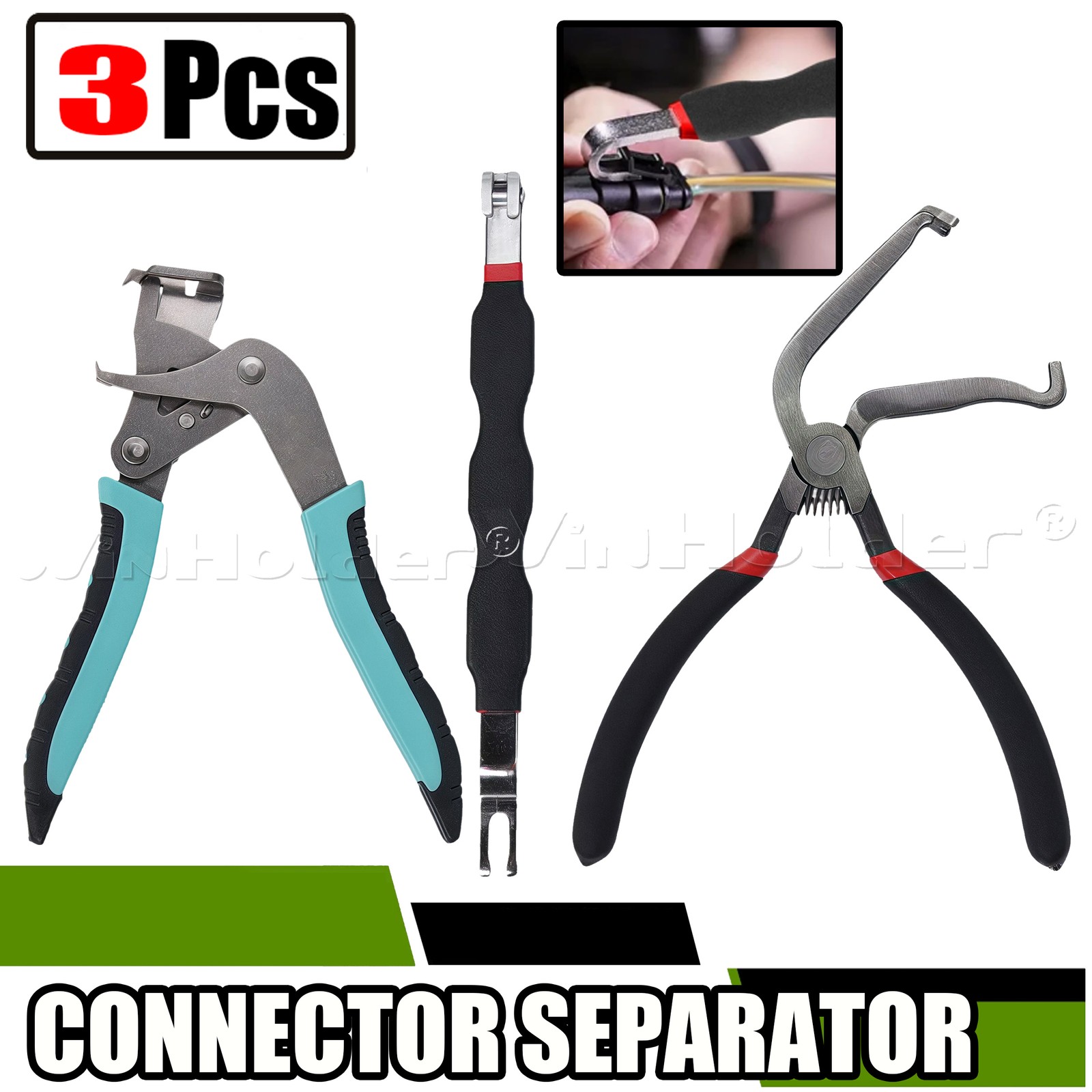 3Pcs Electrical Disconnect Pliers Connector Separator Terminal Plug Removal Car