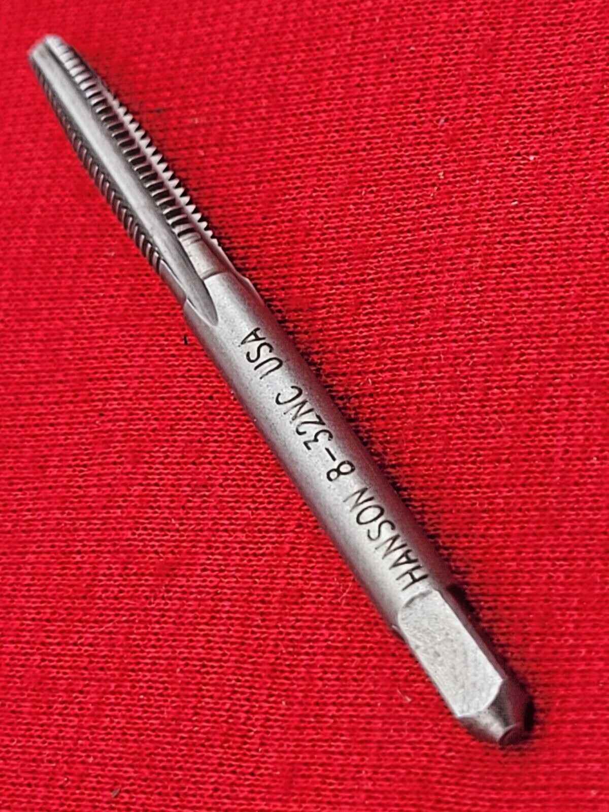 8-32 NC Taper Tap Irwin Hanson 1024 4FL Carbon Steel USA