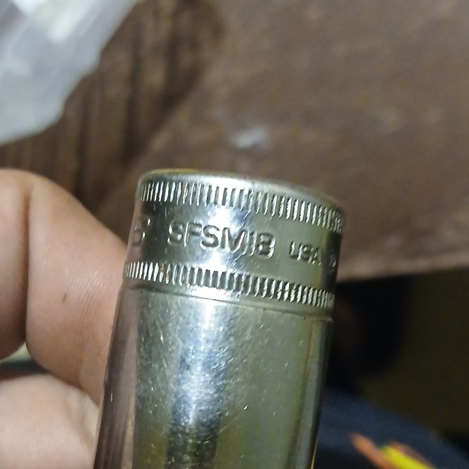 Snap-On Deep Well 3/8 6-Point Socket 18-11mm Metric Tool OEXM18 USA Made Nice