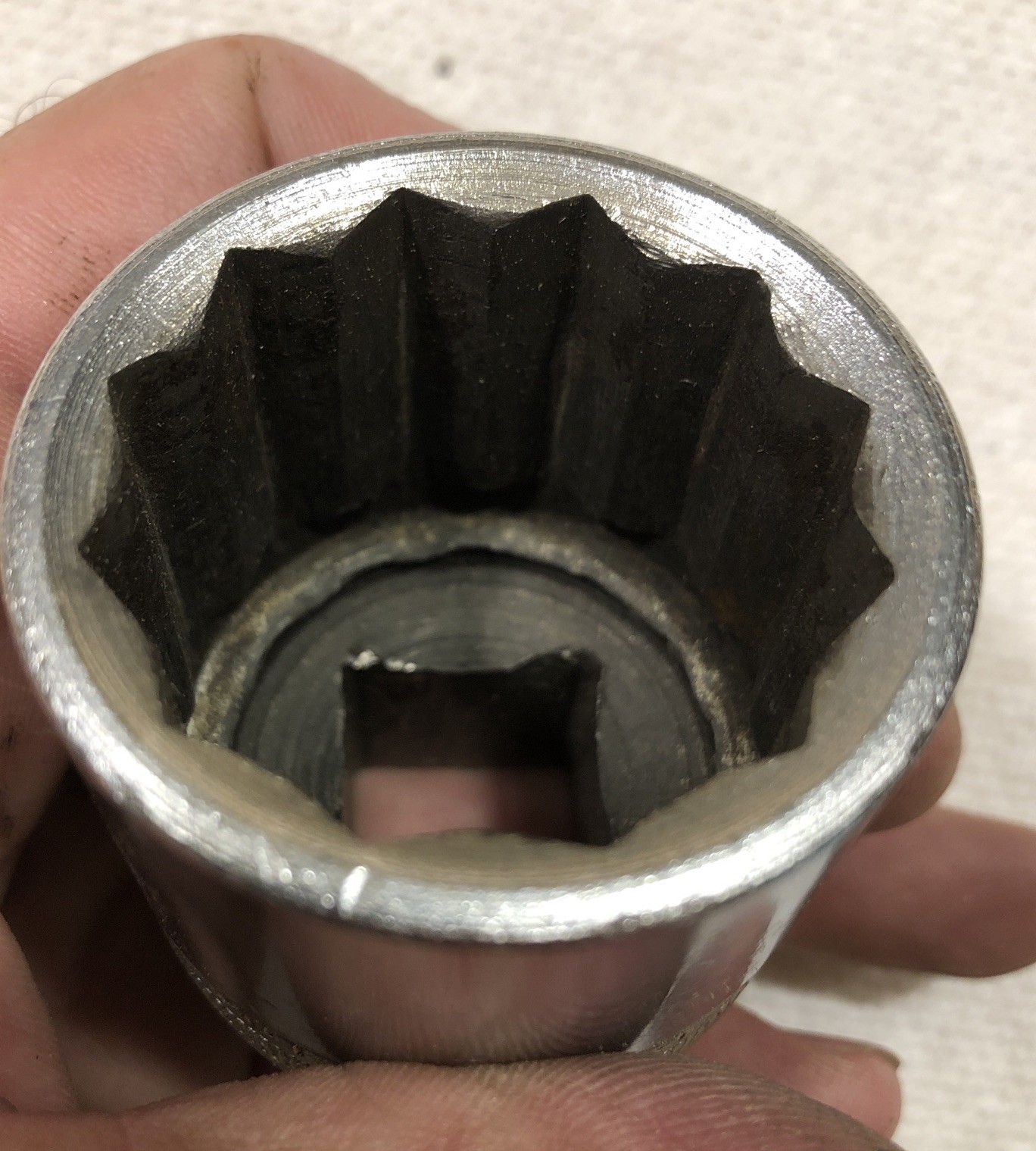 VTG Snap-On LDH-442 3/4” Drive 12 Point 1-1/2” Shallow SAE Chrome Socket SNAPON