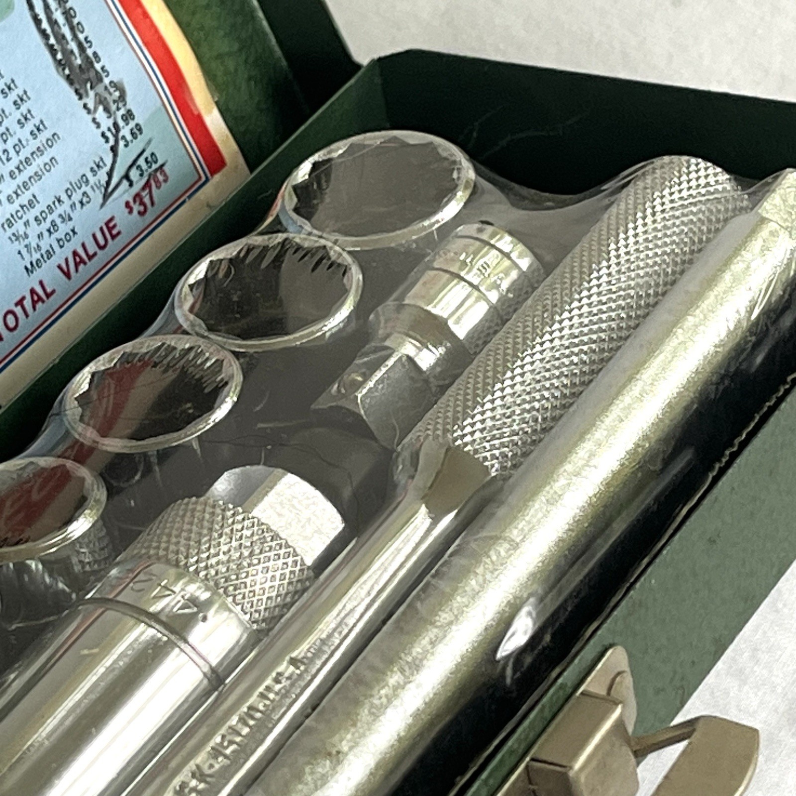 SK Tools 12pc 3/8″ Shallow Socket Set Vintage New Old Stock 4512 Sealed