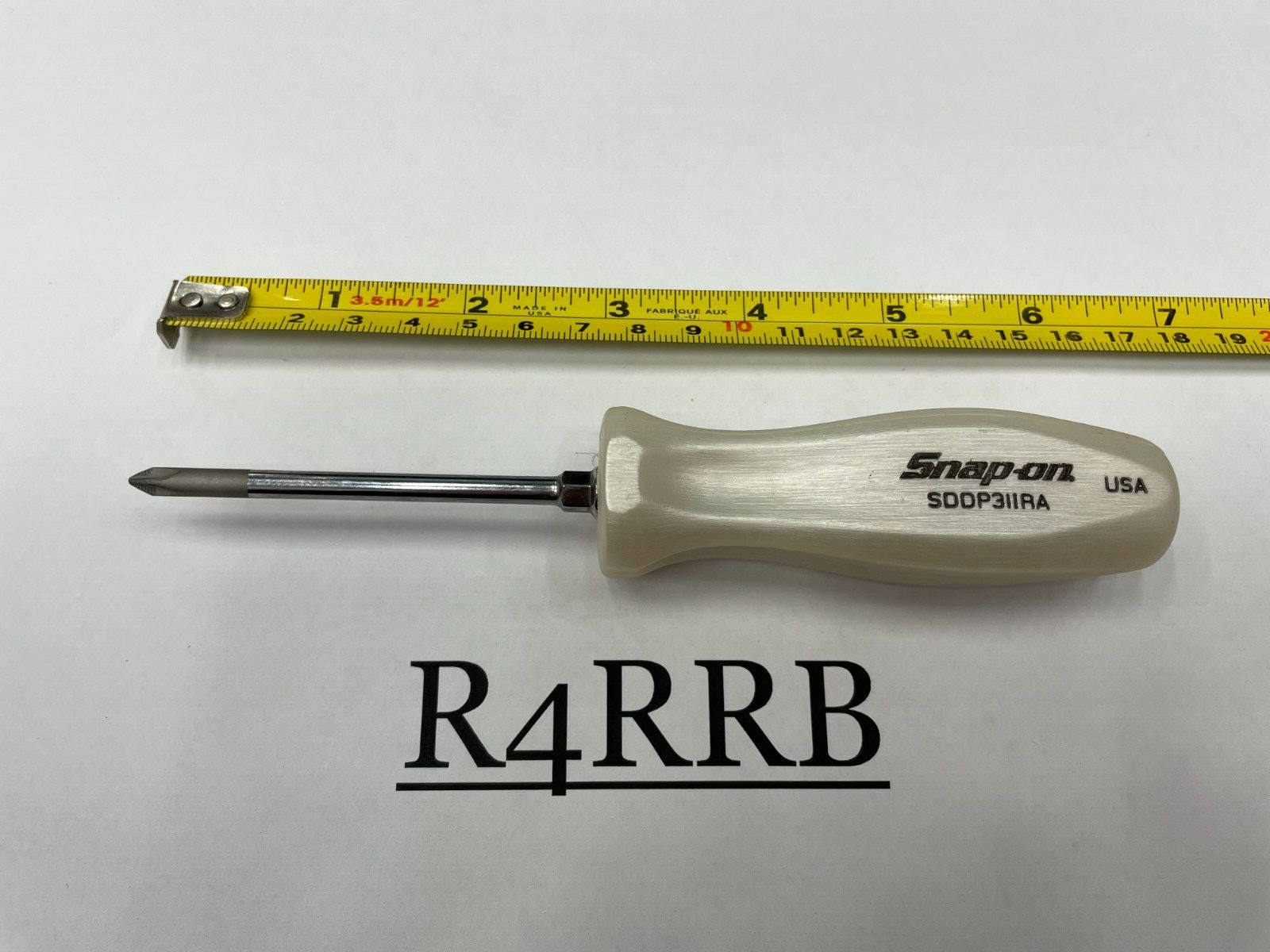 Snap-on Tools NEW PEARL WHITE Hard Handle #1 Phillips Screwdriver SDDP31IRAPW