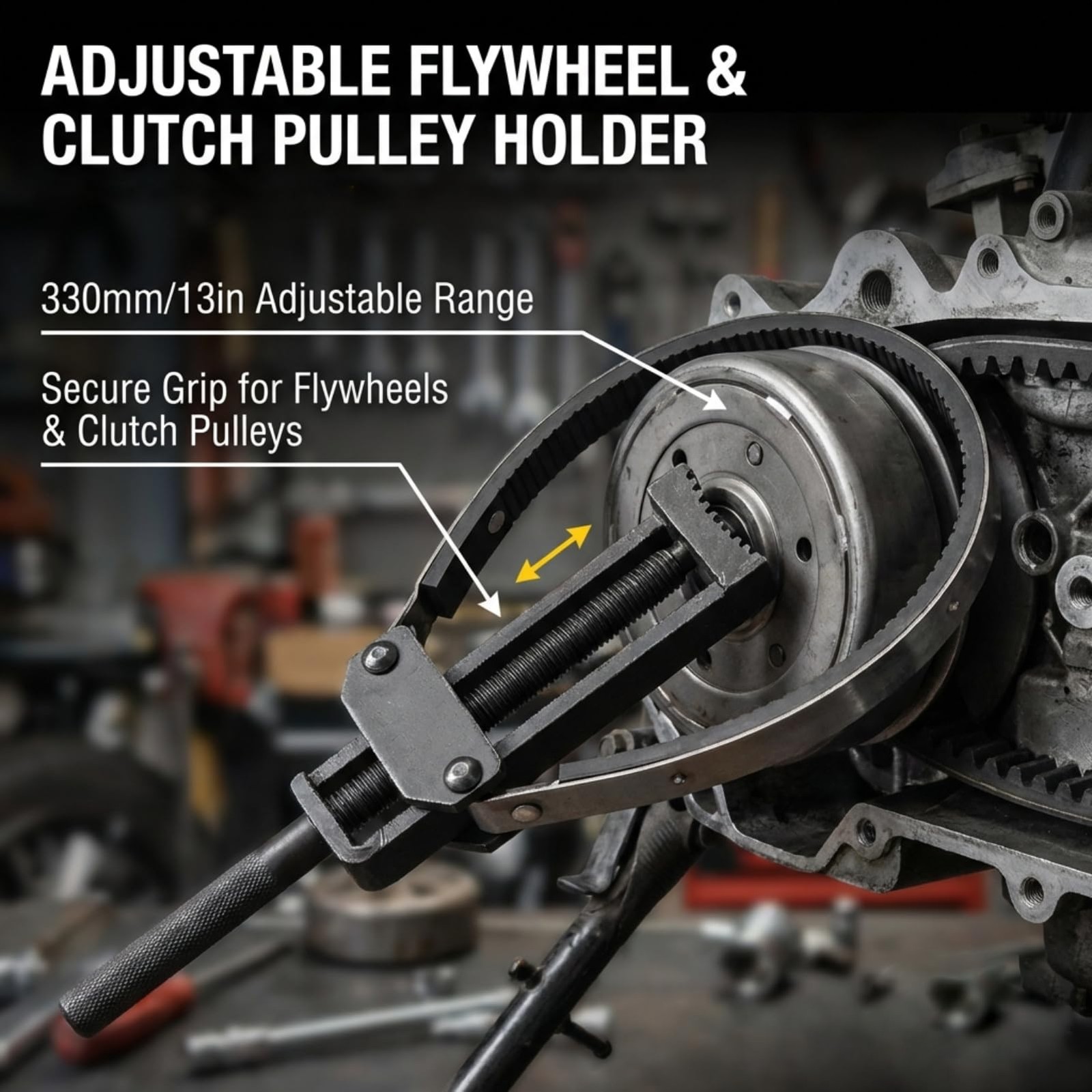 330mm 13 Inch Adjustable Motorcycle Clutch Flywheel Holder Fixing Spanner Wrench