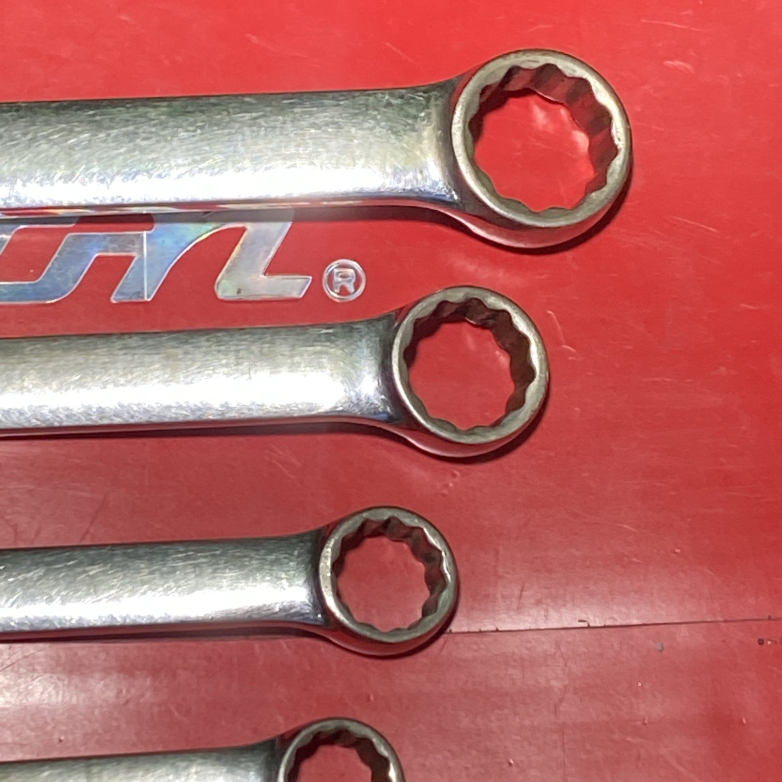 Vintage Snap-On USA 6pc SAE OEX30A, 26, 22, 20, 18, 16 Comb. Wrench Set 12 Point
