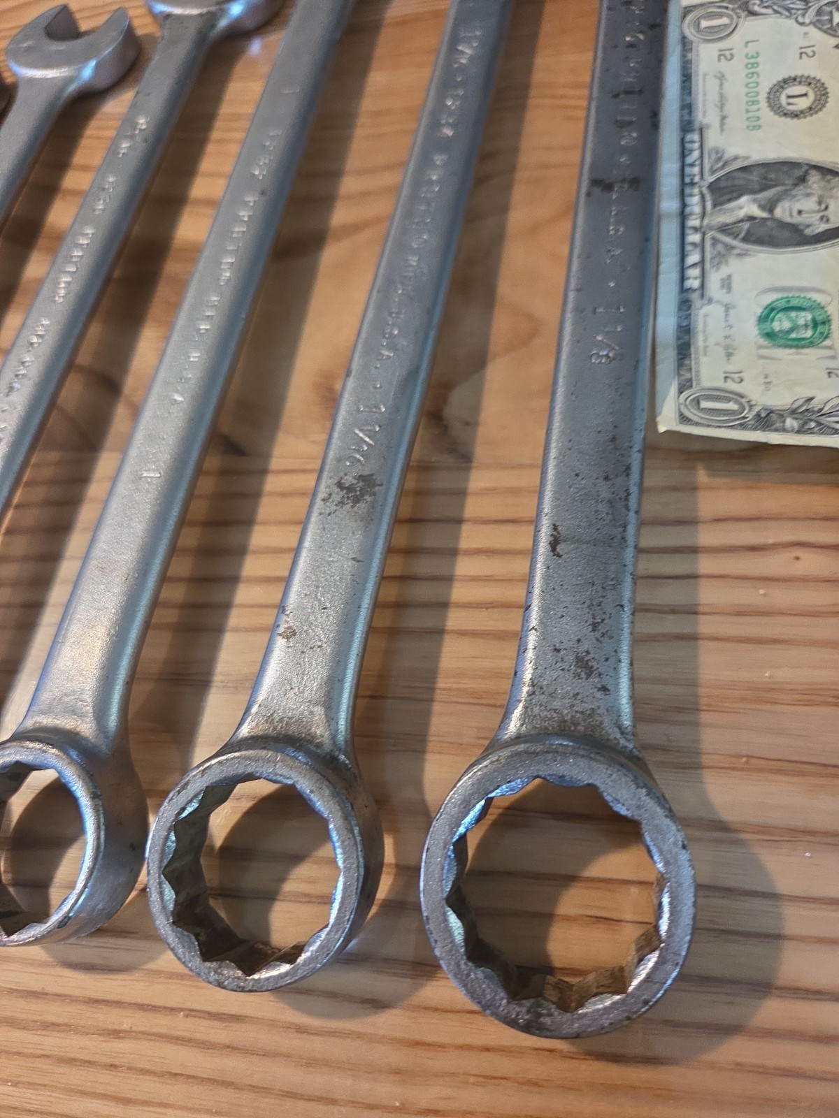 PROTO Professional Combination Wrenches SET 1-1/8″ 1-1/16″ 1″ 15/16″ 7/8″ 13/16″