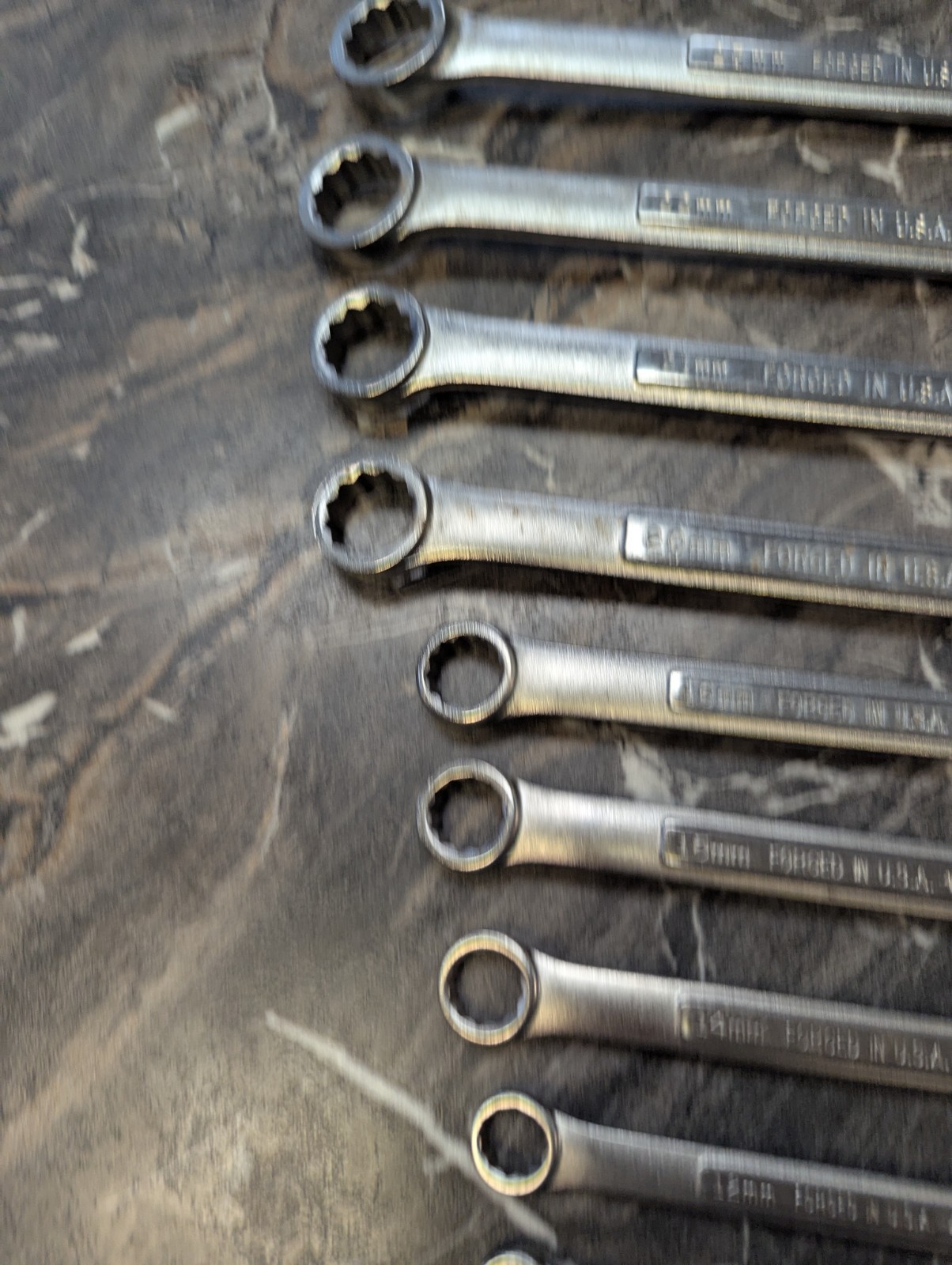 Craftsman Tools USA 11pc VA 9mm-24mm Large Metric (Rare) Combination Wrench Set