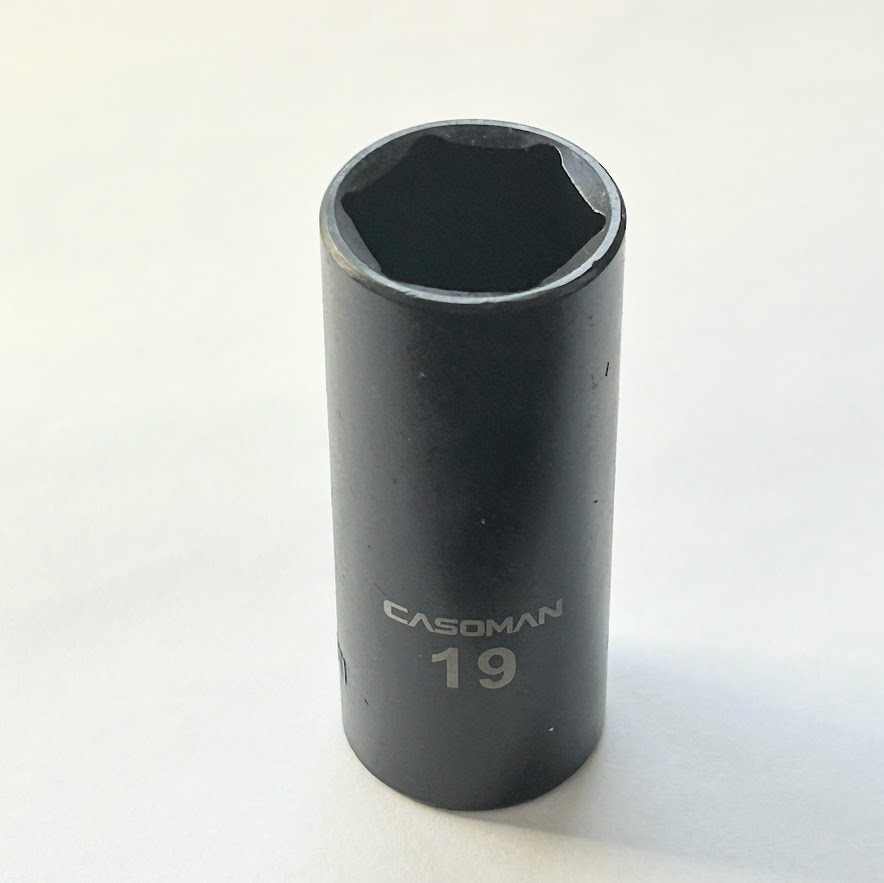 Casoman 19 mm x 3/8″ Dr Deep Impact Socket 6 Point Free USA Shipping