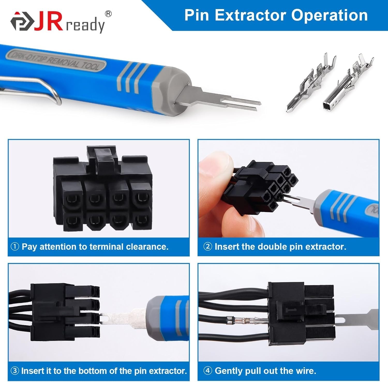 Efficient Molex Mini-Fit Jr. Pin Removal Tool with High-Grade Alloy Steel Tip