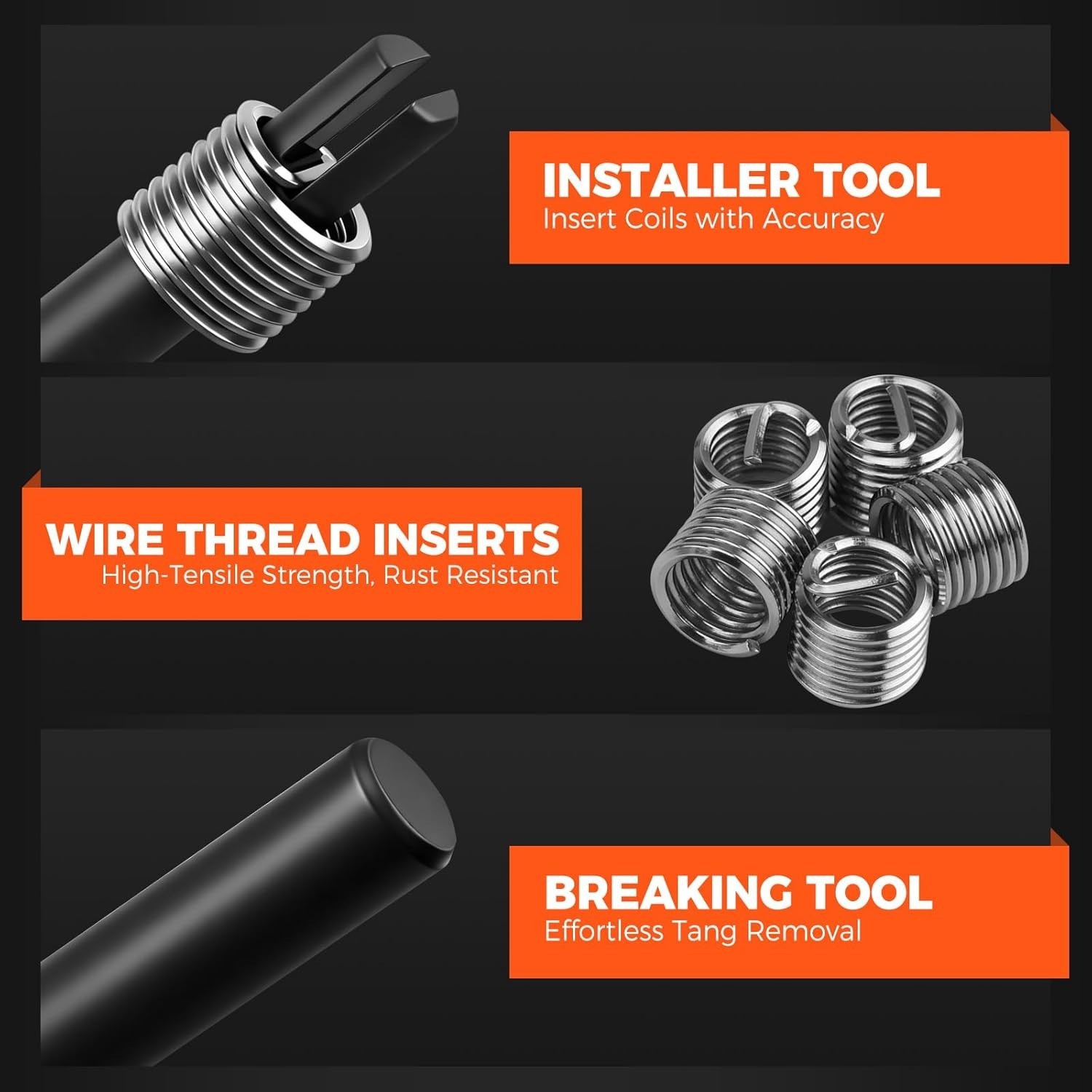 Metric & SAE Helicoil Set with Drill Bits