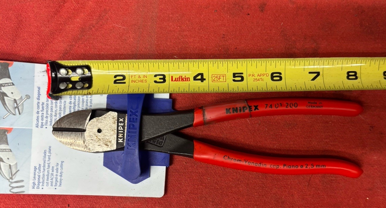 KNIPEX 8in diagonal cutters 74 01 200 NEW in original package