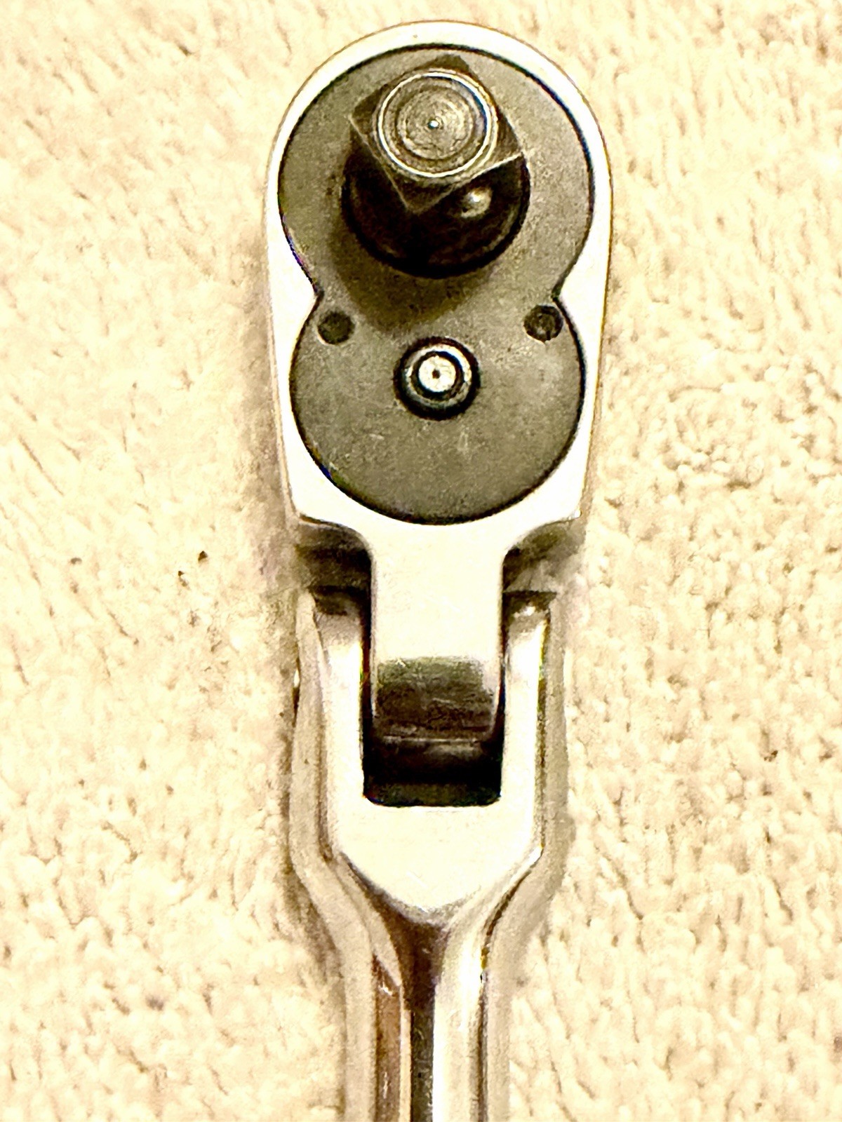 Snap On F731 3/8” Drive Flex Head Ratchet 11 1/4” Long Handle USA Made Chrome