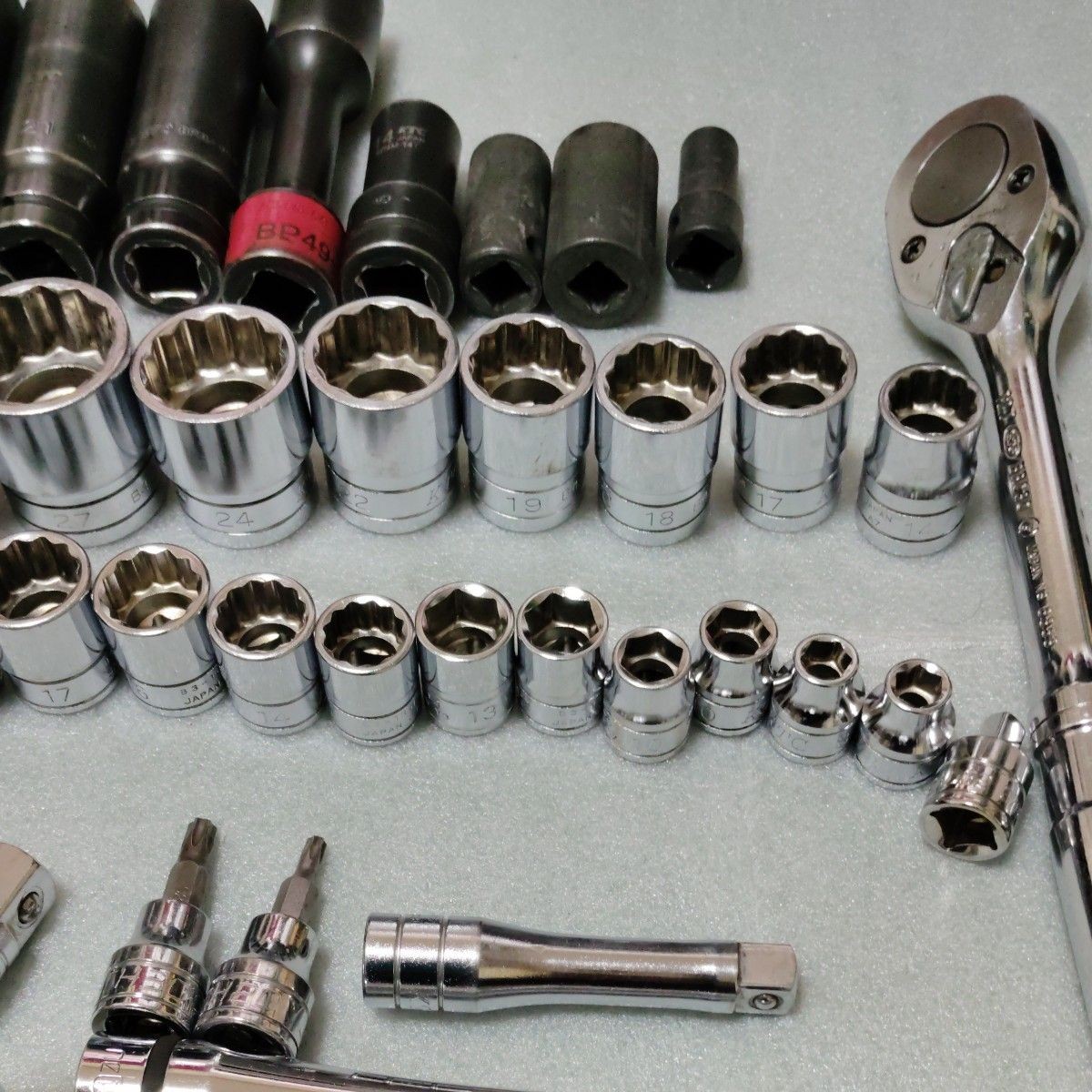 KTC Nepros Ko-ken Socket Wrench Set 3/8 1/2 Ratchet Japan Tool Lot