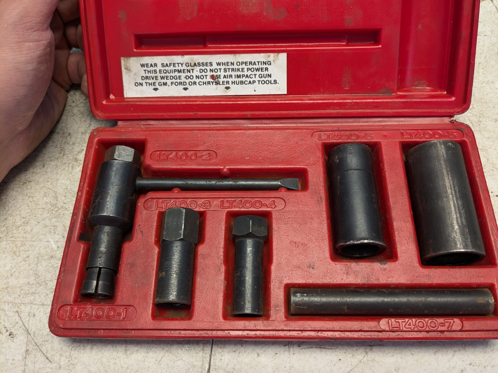 MAC TOOLS Hubcap & Wheel Lock Removal Kit Model LT400 GM / Ford / Chrysler