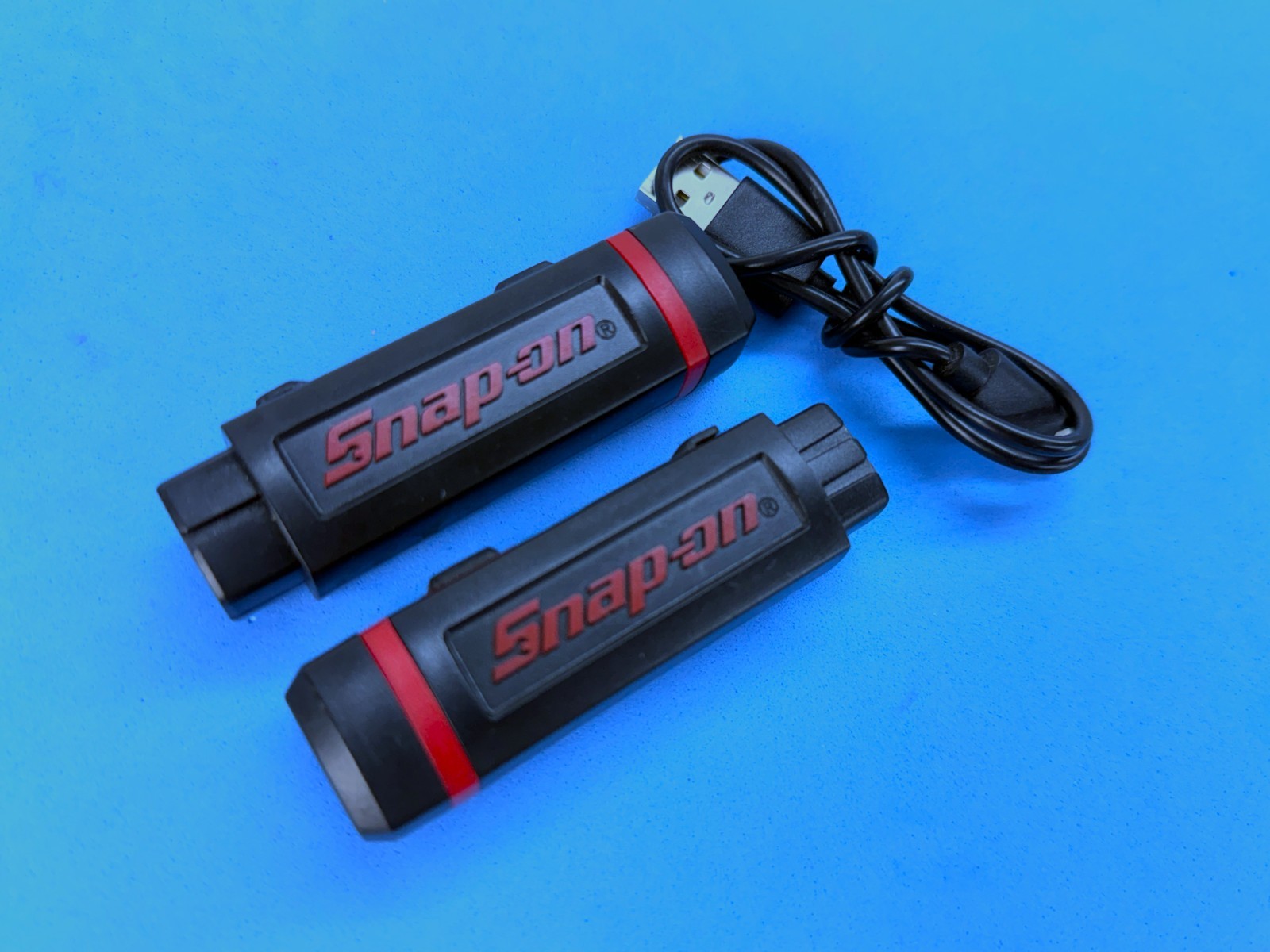 Snap on Neck Light Rechargeable LED Head Light Flashlight ECHDD012A RARE