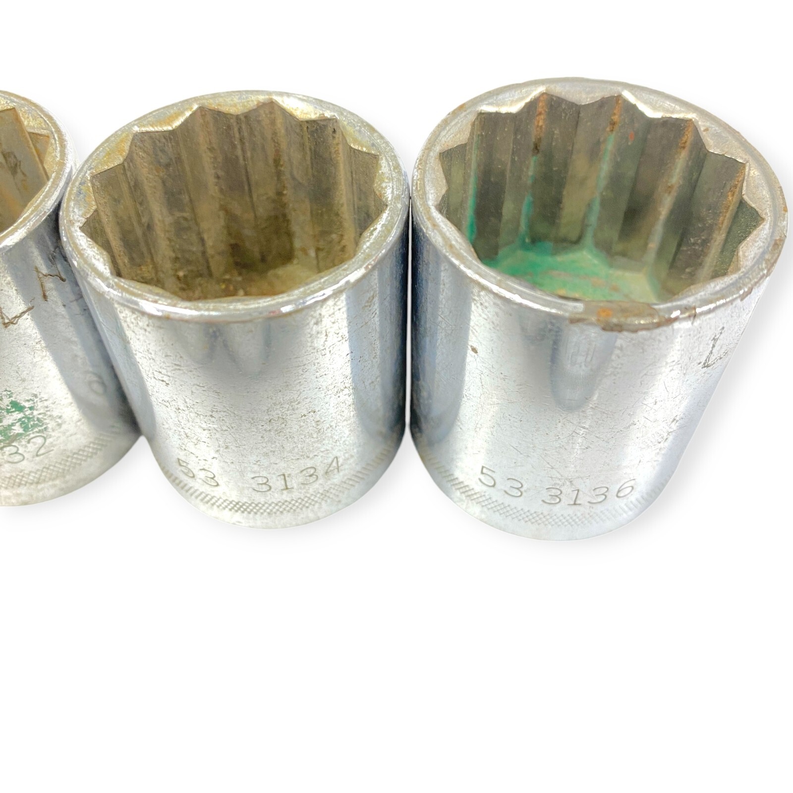Easco 1/2» Drive 12 Point SAE Socket 5/8 in to 1-1/8 in, 9 pcs Set, Made in USA