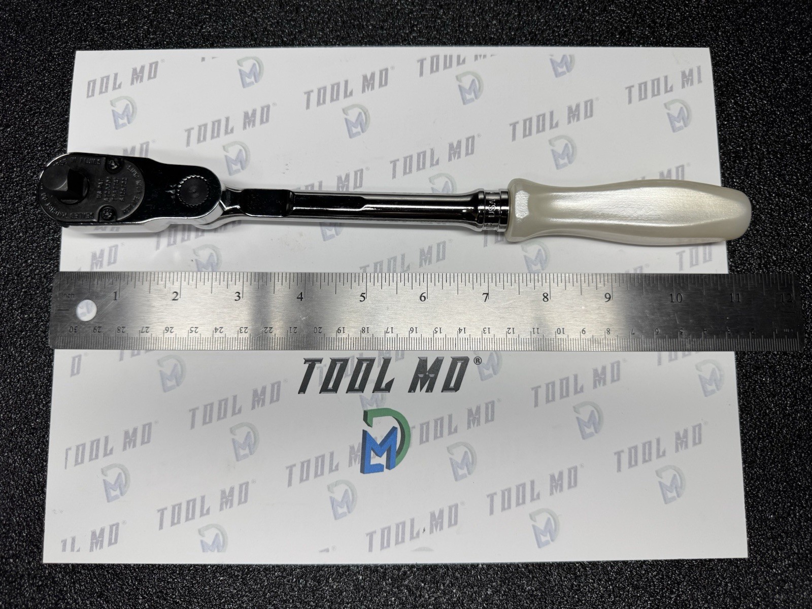 Snap-on Tools PEARL WHITE 3/8″ Drive Hard Grip Multi-Position Ratchet FHD80MP