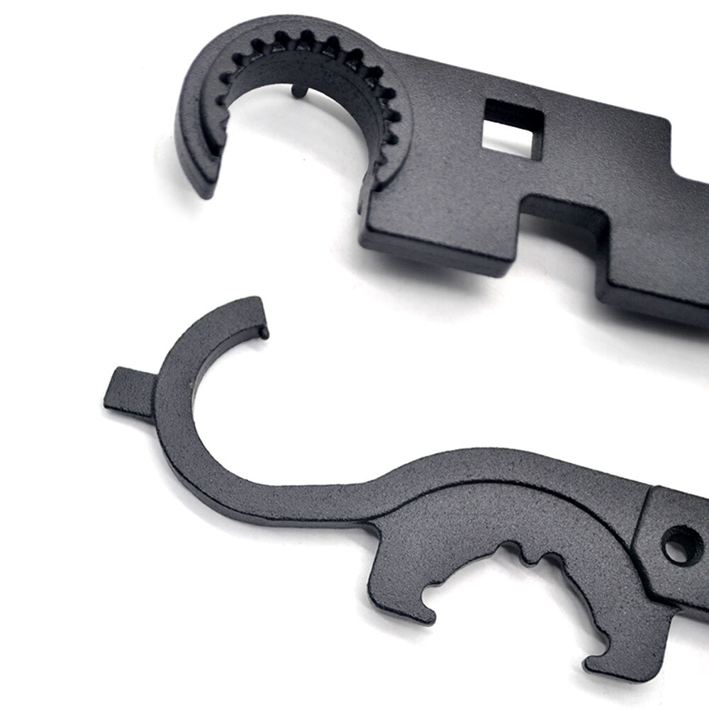 3 Kinds Multi-function Tactical Steel Wrench Tool Armerers Auto Repair Black