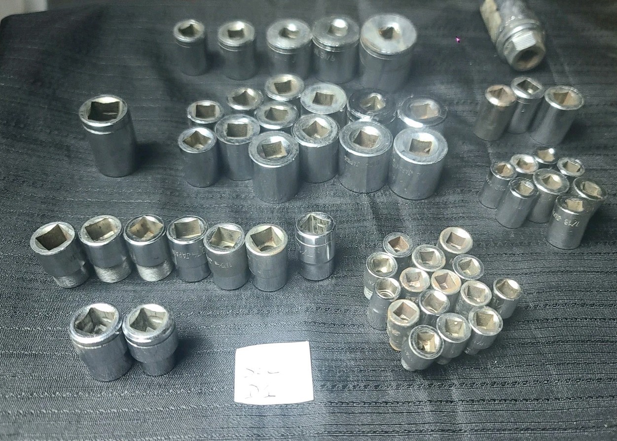 Assorted Socket Set/Mixed Bundle Lot Metric/SAE, Unbranded Japan