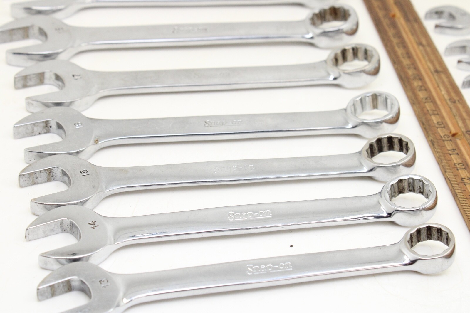 Snap On OEXM6-OEXM19 6-19mm 14 Piece 12 Point Metric Combination Wrench Set USA