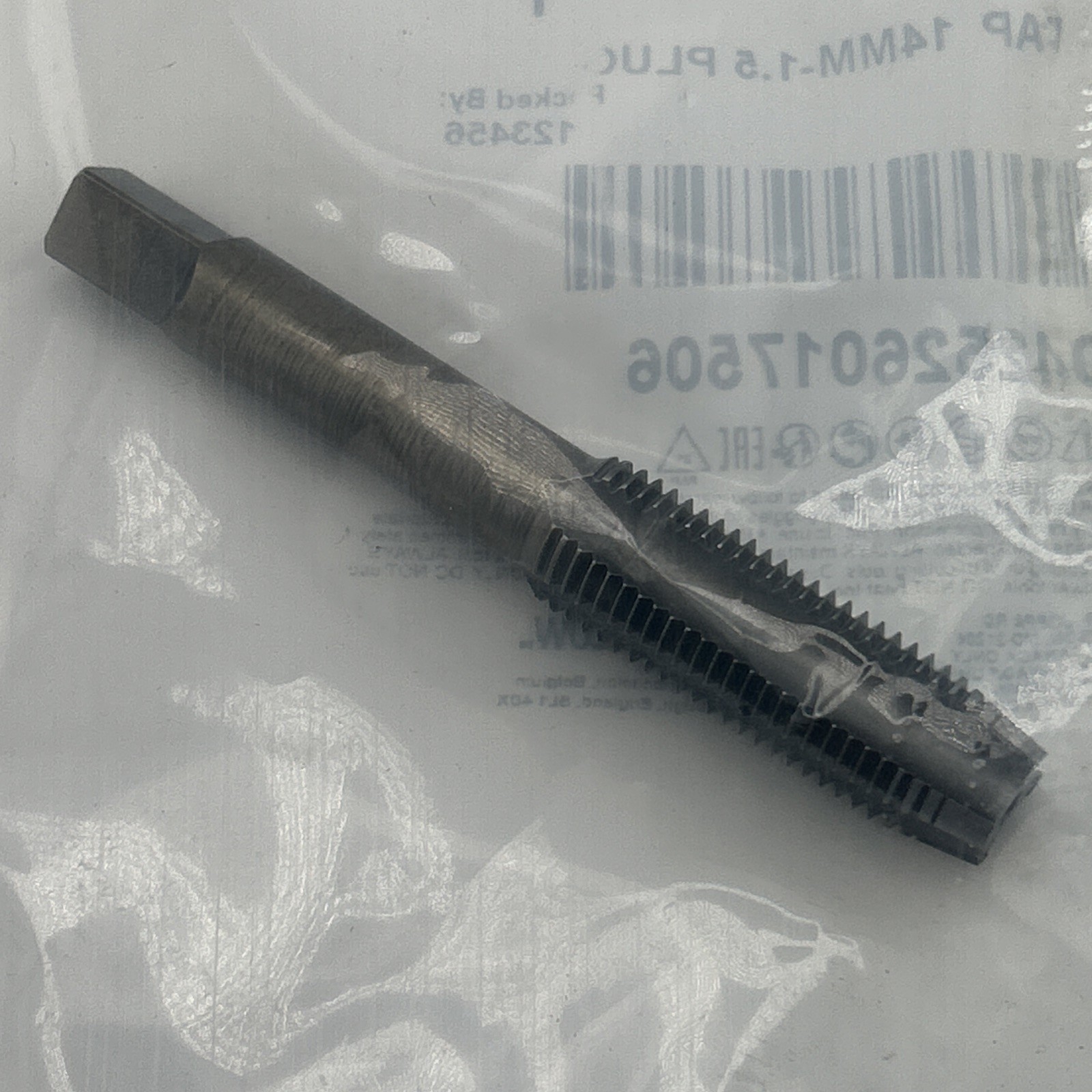 M14 X 1.50 Plug Hand Tap Irwin 1750 USA RH 14mm X 1.5 Carbon Steel RH 4 Flute