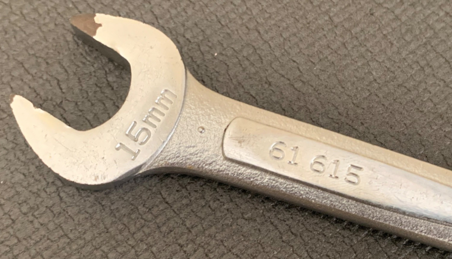 Vintage Easco 61-615 15mm x 13mm Double Open End Wrench Made in USA
