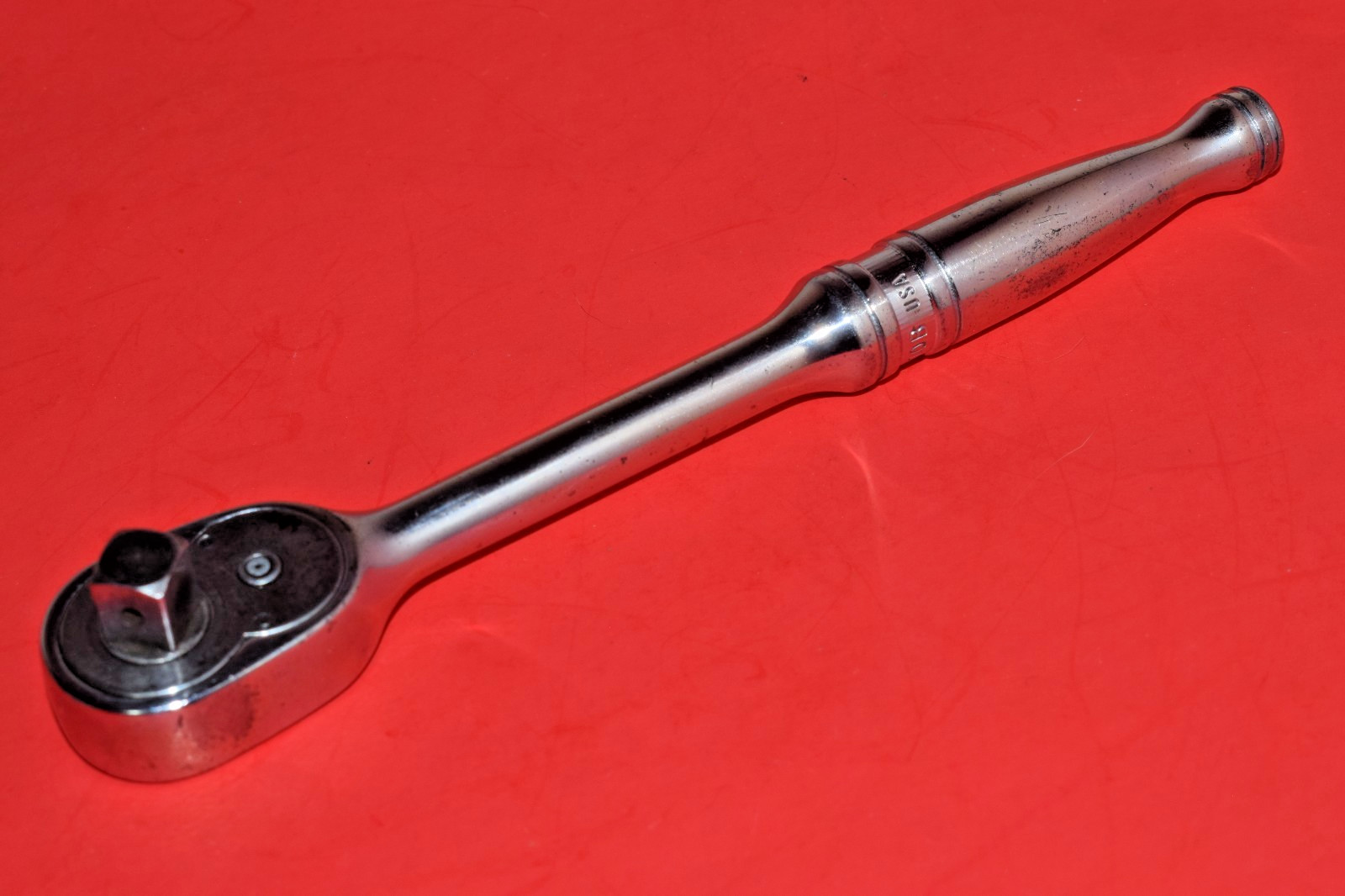 1965 Snap-On 3/8″ Drive 7-1/2″ Long Standard Handle 20 Tooth Ratchet F-710