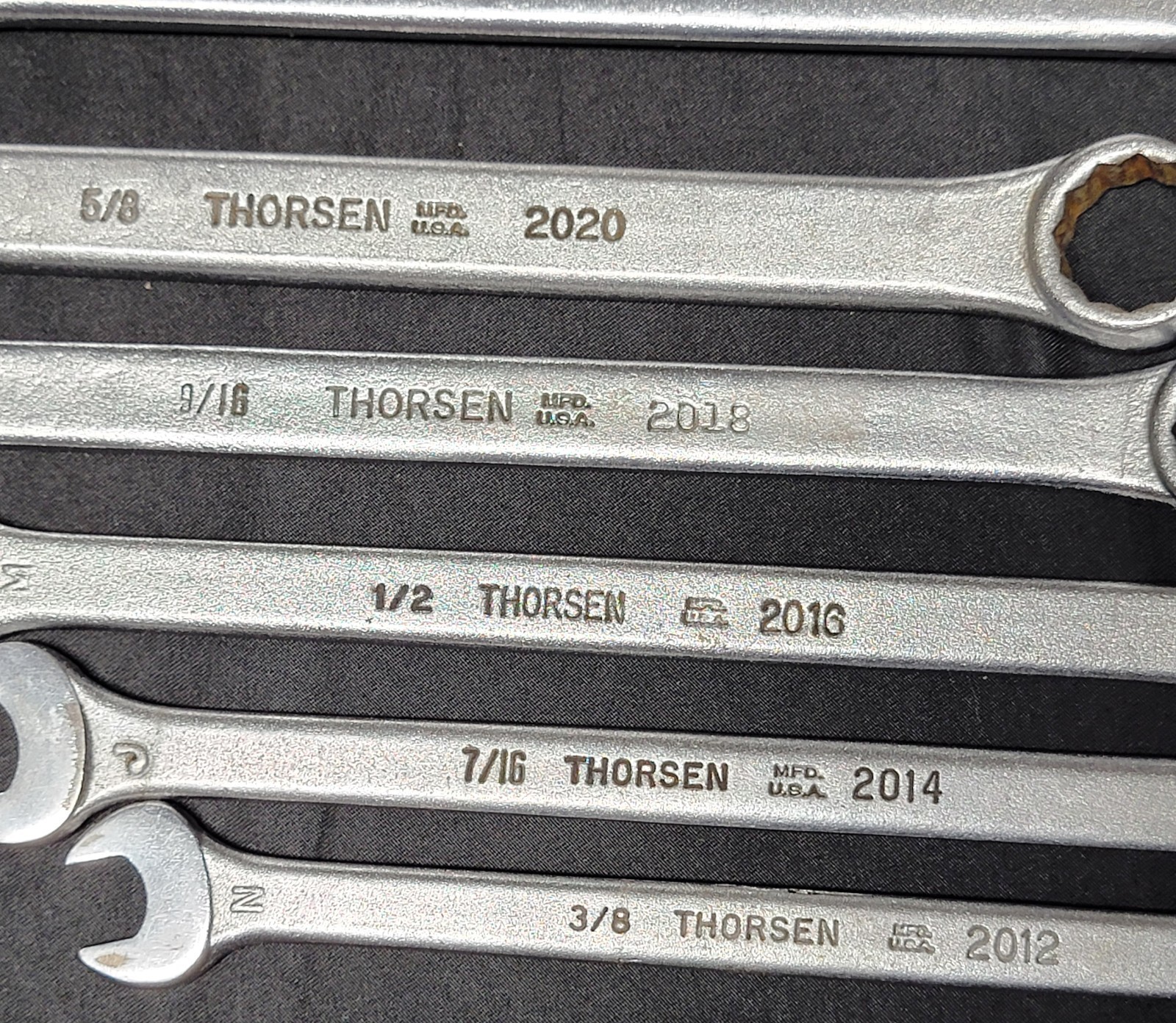 Vintage Thorsen Combination Wrench Set 3/8″ to 15/16″ 10 Pc USA 2012-2030