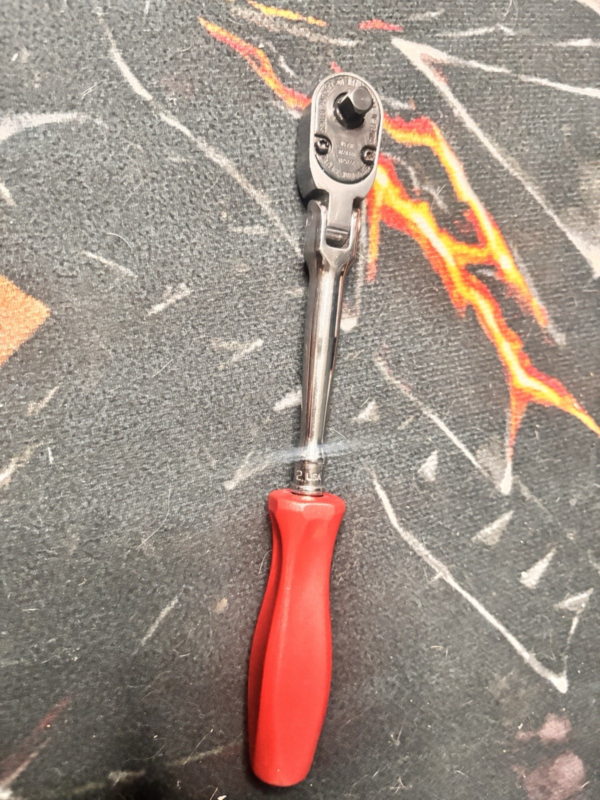 Snap On 100 year anniversary 1/4 Flex ratchet Pearl red