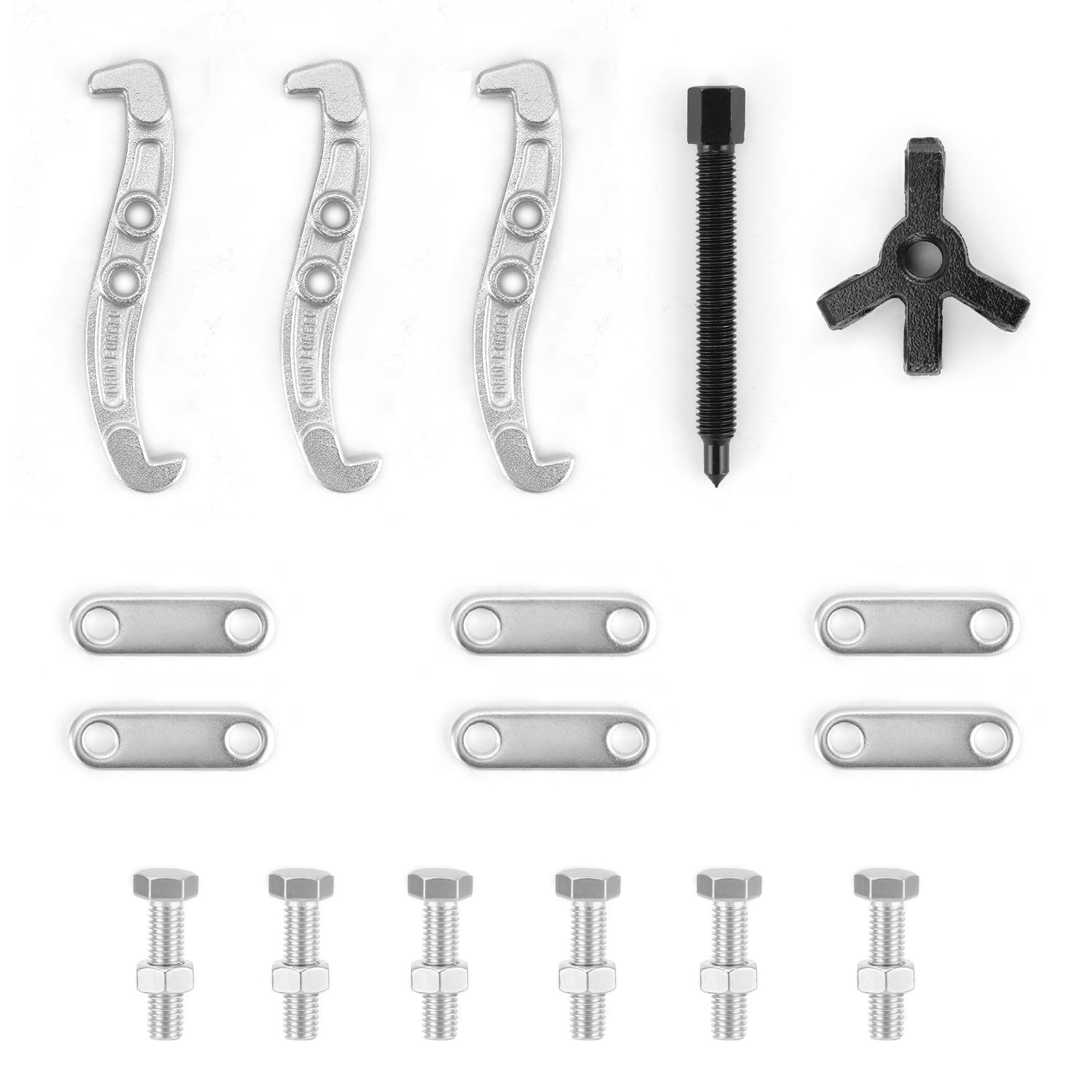 QWORK 3 Inch 3-Jaw Gear Puller, Drop-Forged Cr-V Steel, Heat-Treated,…