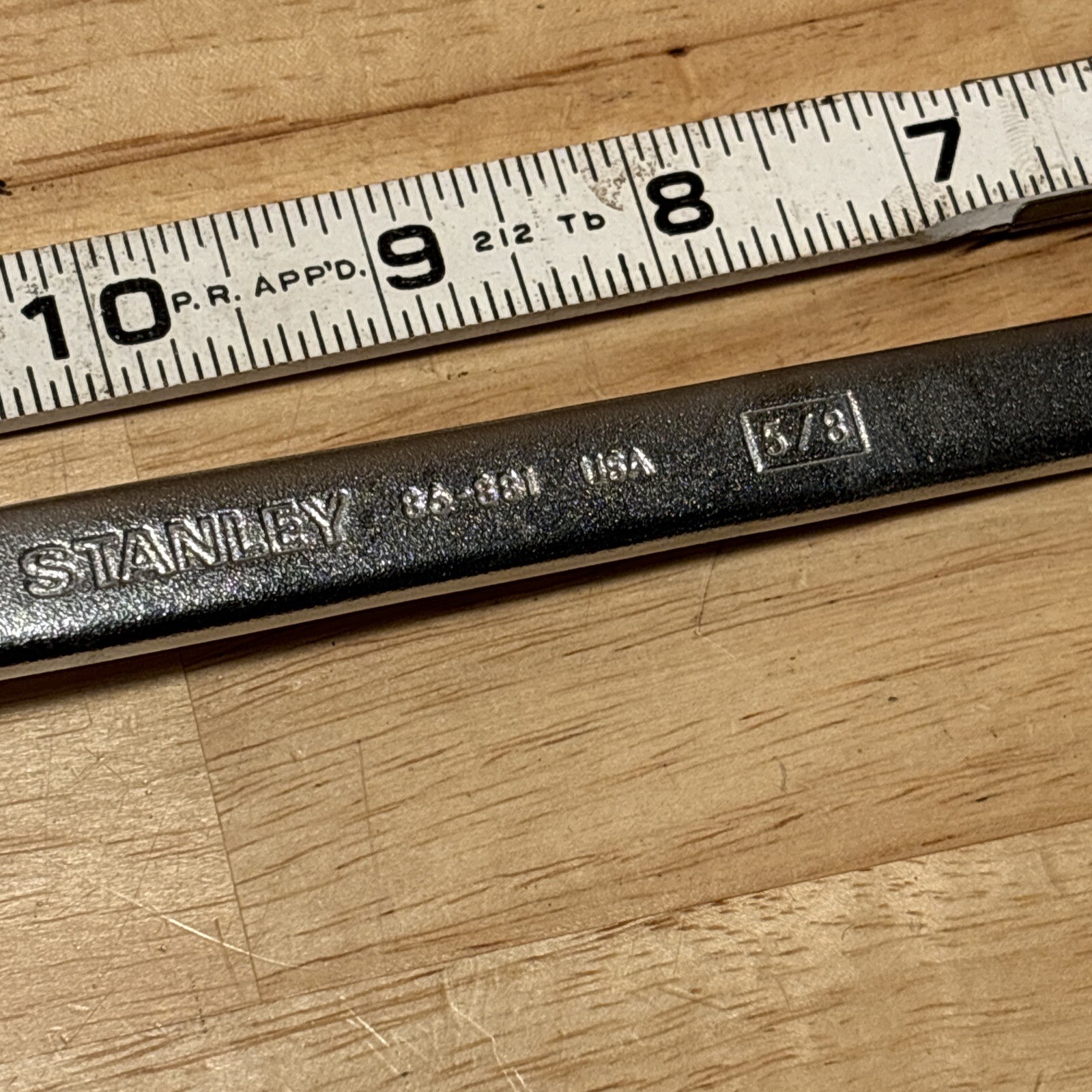 Vintage Stanley 5/8 X 3/4 Box End Wrench Made In USA 🇺🇸 Nice!