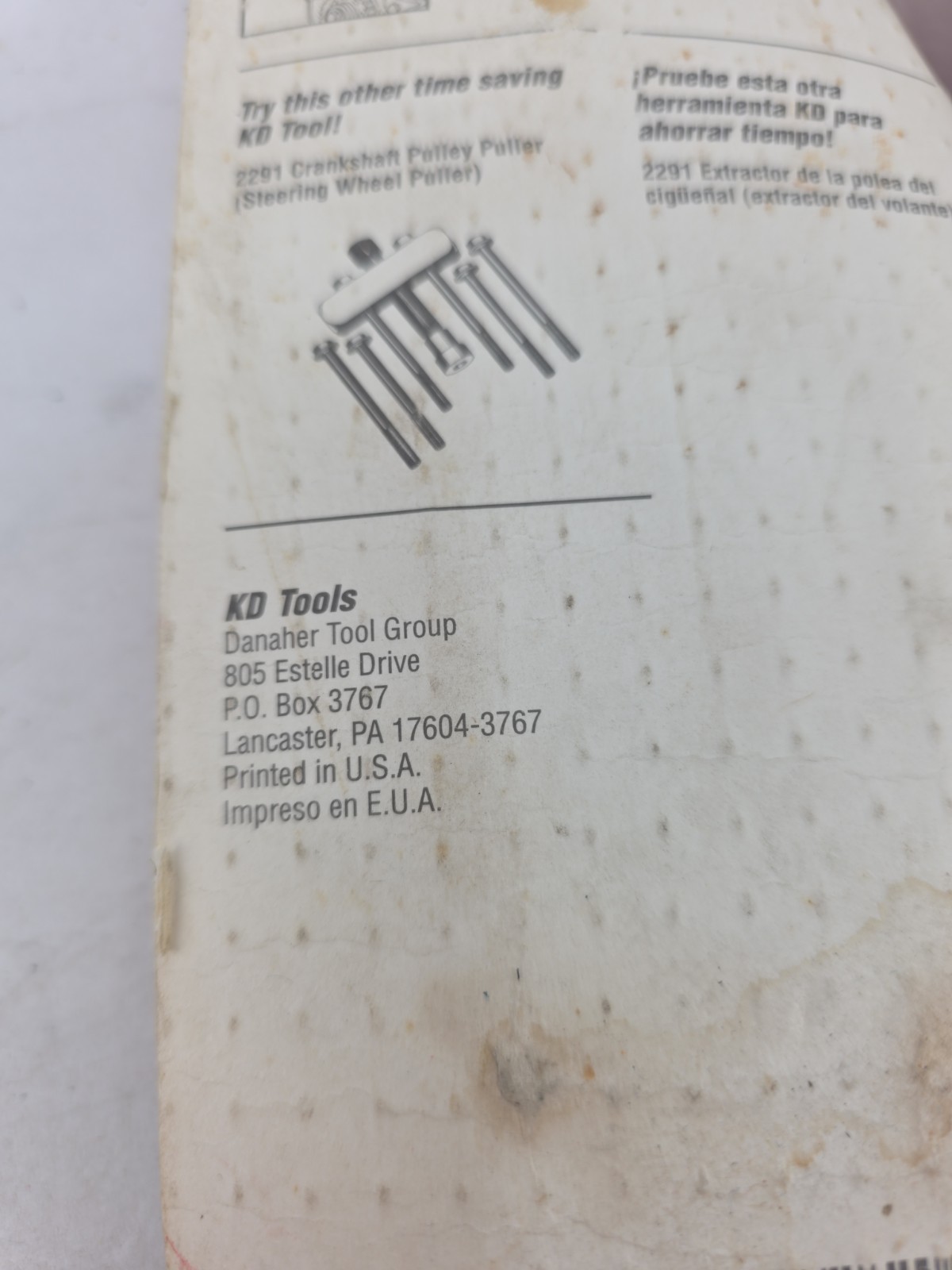 Lot of 5 KD 3282 «Chrylser» Chrysler Misprint Timing Belt Tension Tools NOS USA!