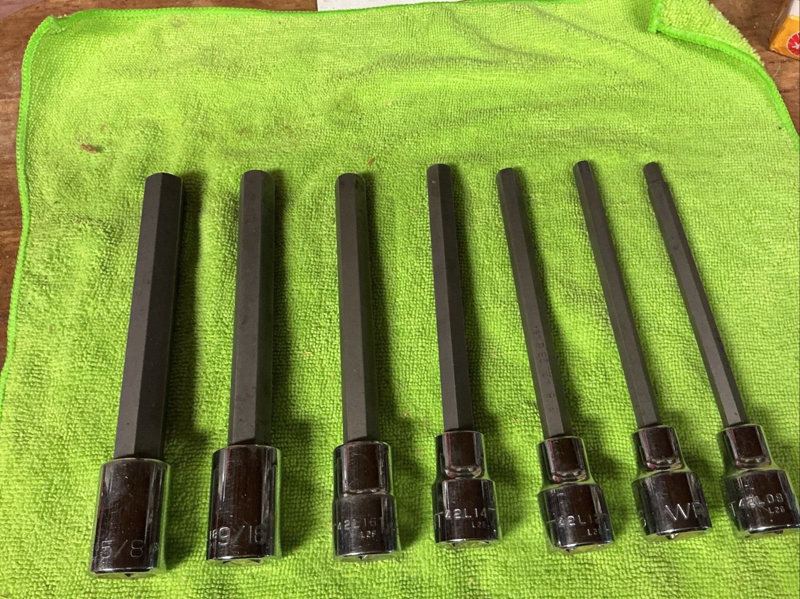 Wright Tools 406 Allen Set ( 1/4”, 5/16”, 3/8”, 7/16”, 1/2”, 9/16”, 5/8”) 1/2”
