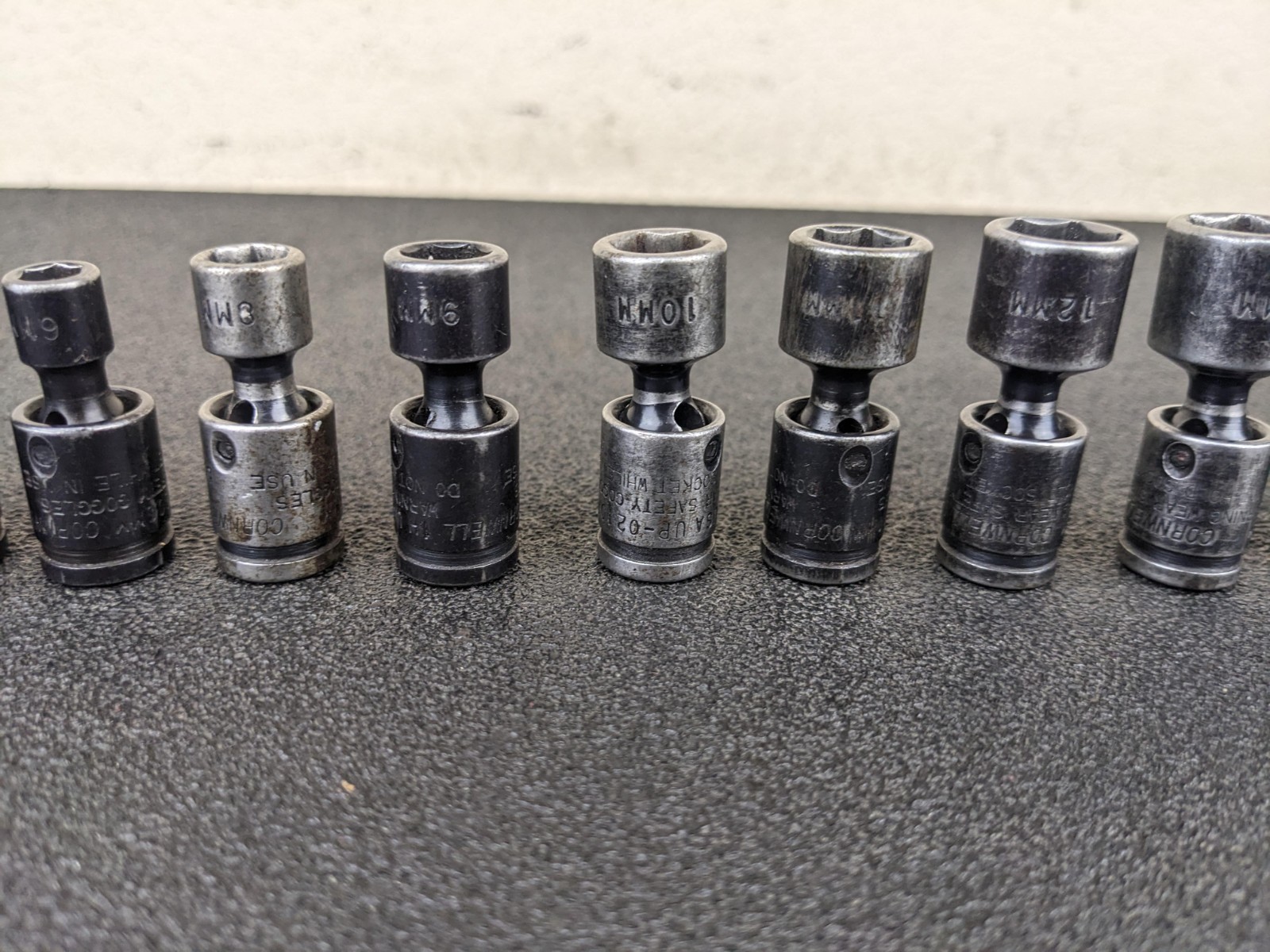 #bn810 Cornwell TSMUP0212SP 11pc 1/4″ Metric Universal Socket Set 5-15mm 6 Point