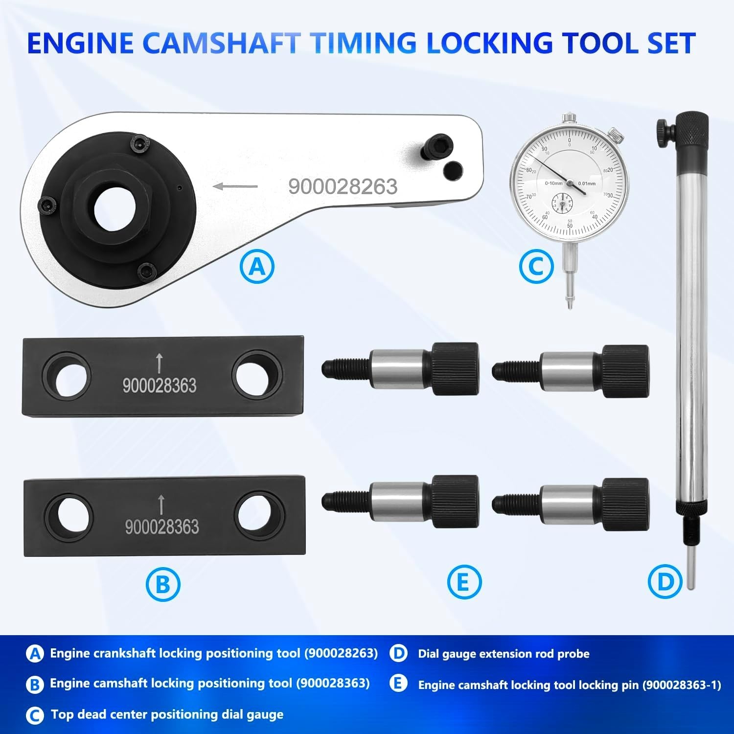 ZKTOOL Engine Timing Tool for Maserati 3.0T M156C Engine 900028263 900028363