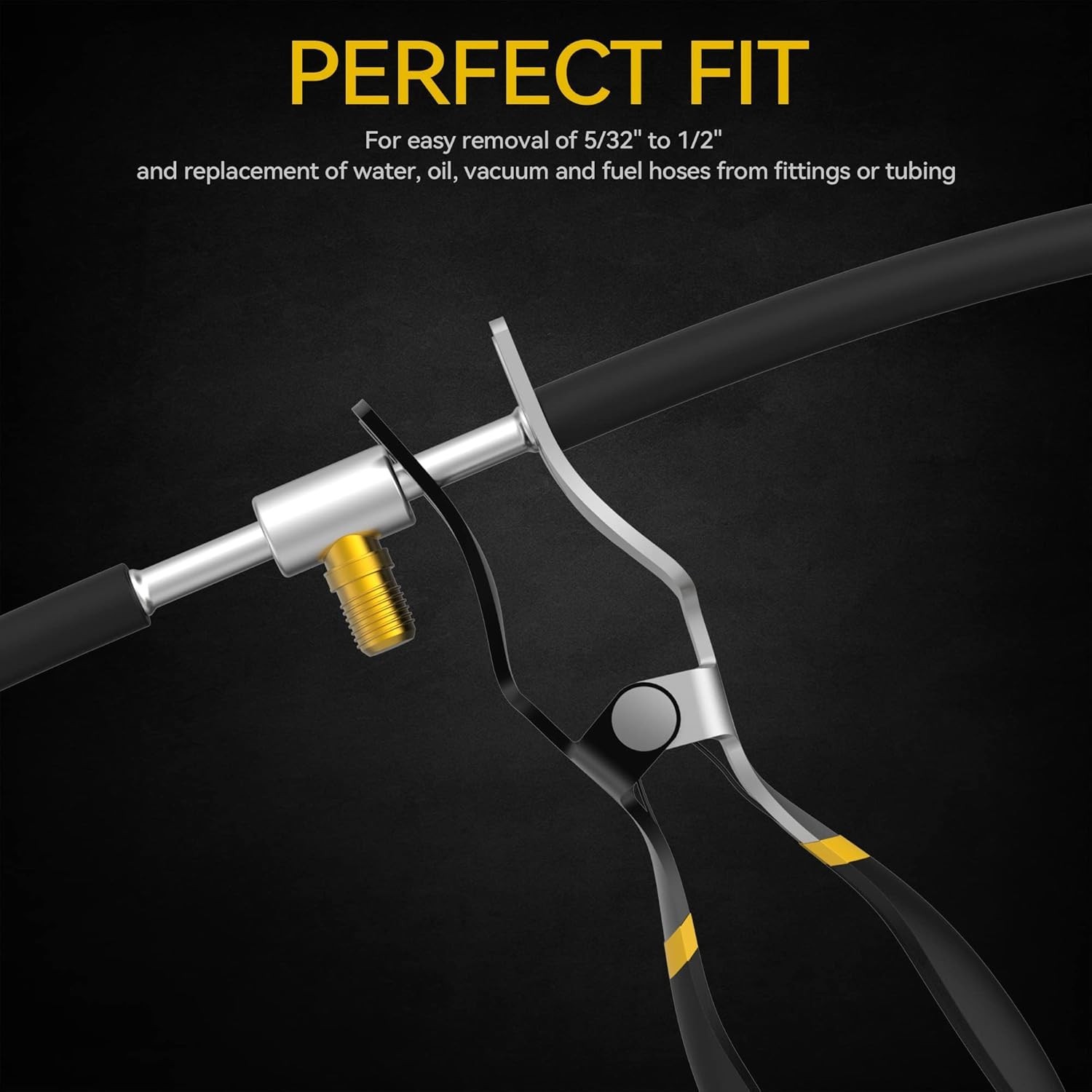 Heavy Duty Hose Clamp Pliers Set 9pc – Alloy Steel Swivel Jaw Flexible Auto R…