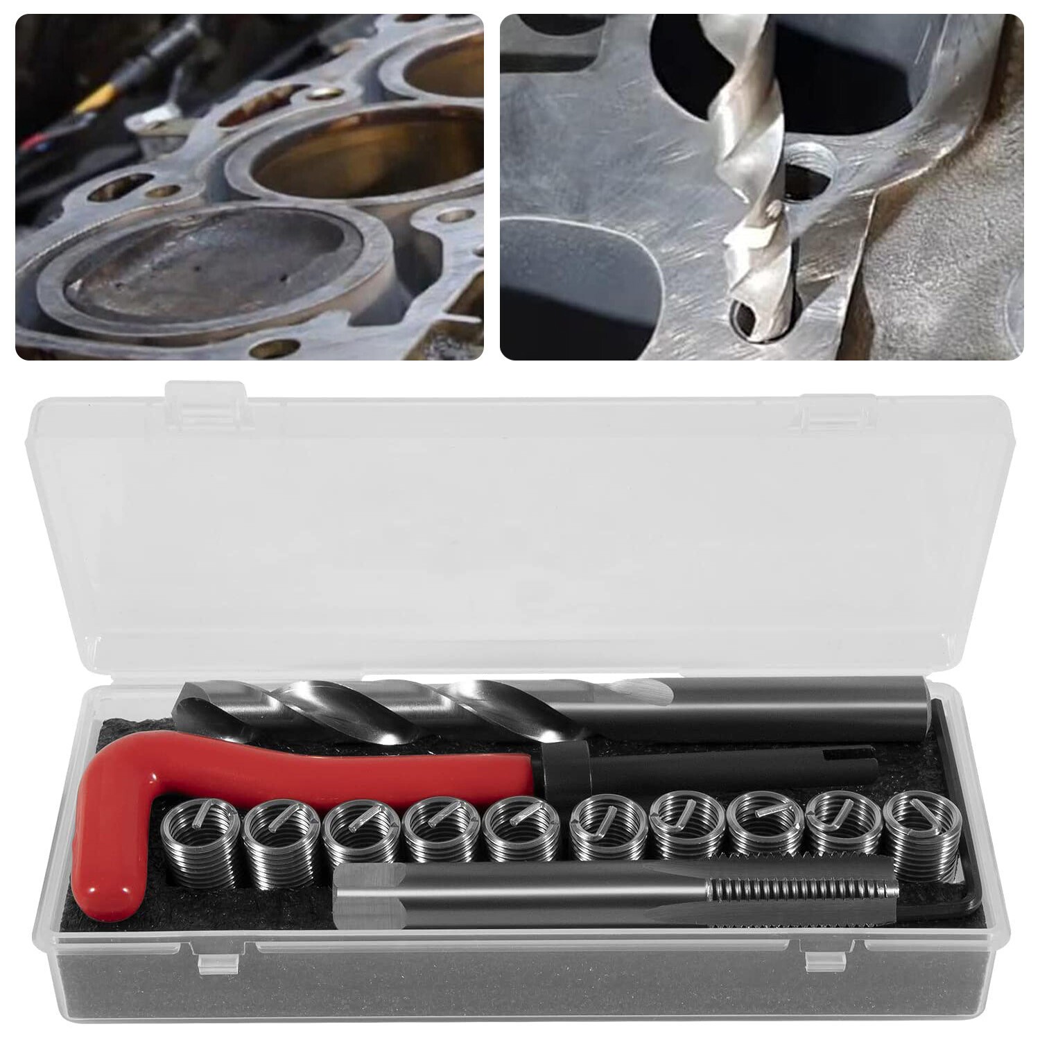 1420 Head Thread Bolt Repair Tool Kit for Honda B16 Engine, Toyota M11.5mm x 1.5